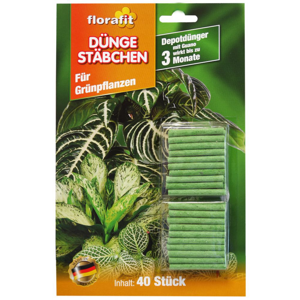 florafit Düngestäbchen für Grünpflanzen 40er