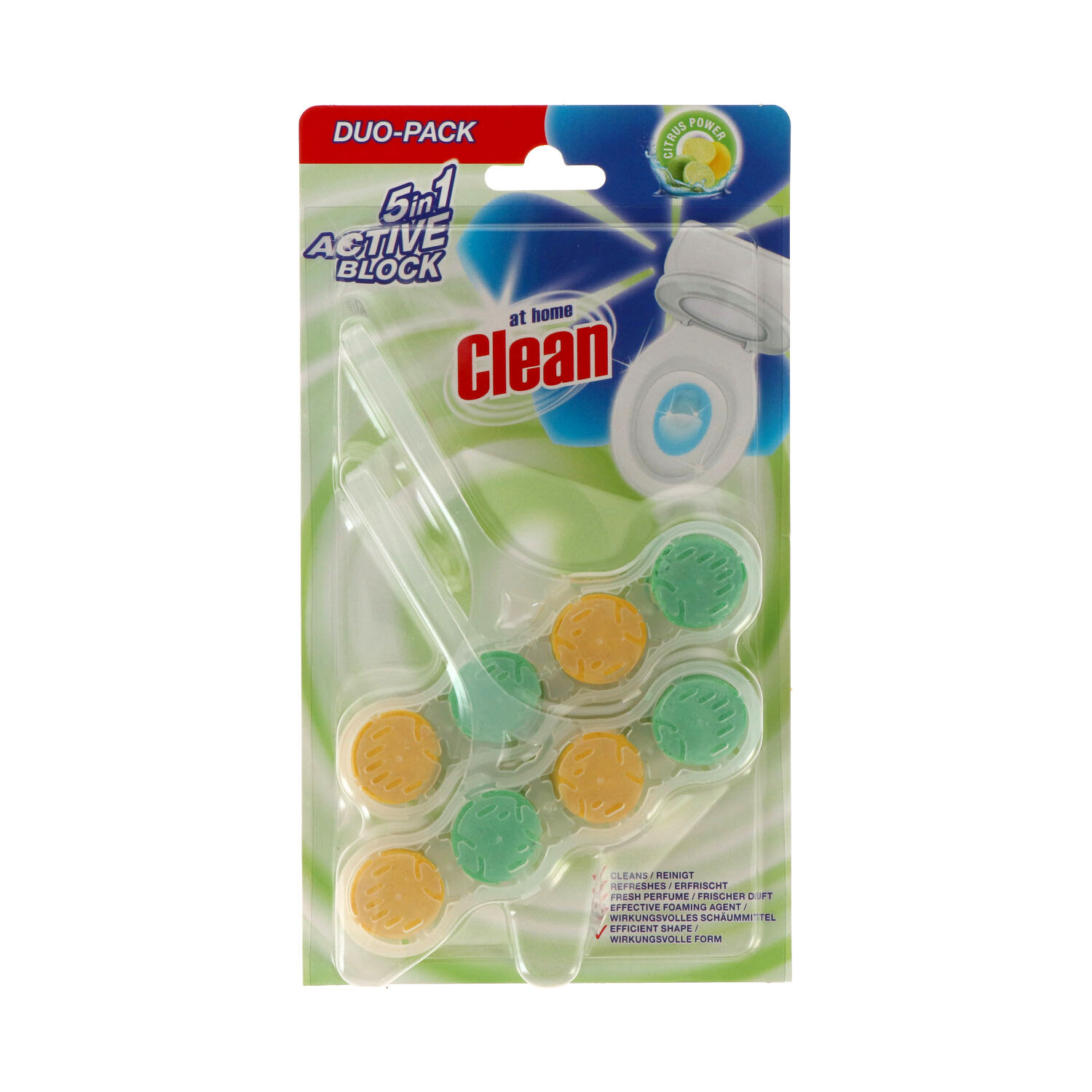 At Home Clean WC Block 2x45gr Citrus