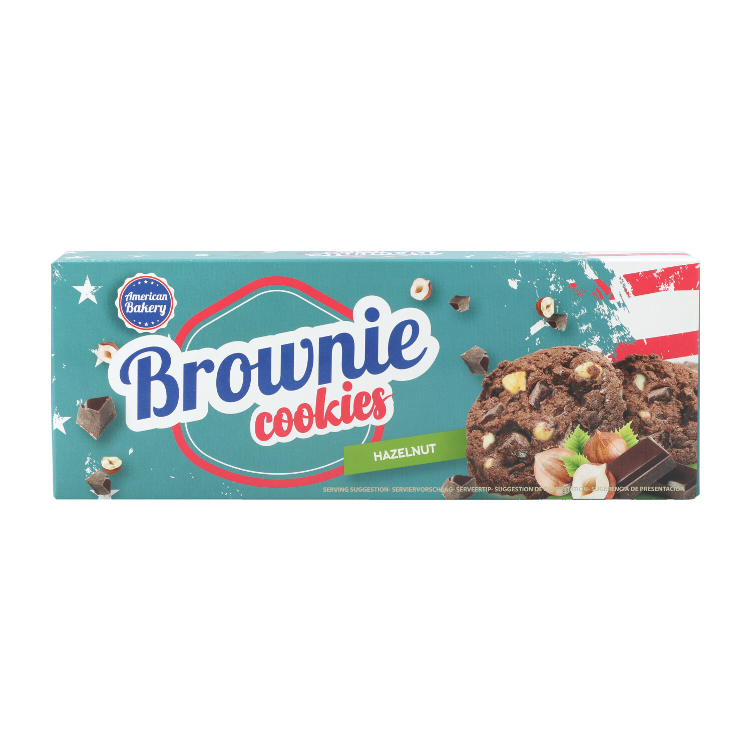 American Bakery Brownie Kekse 106gr Hazelnut MHD11/08/2023