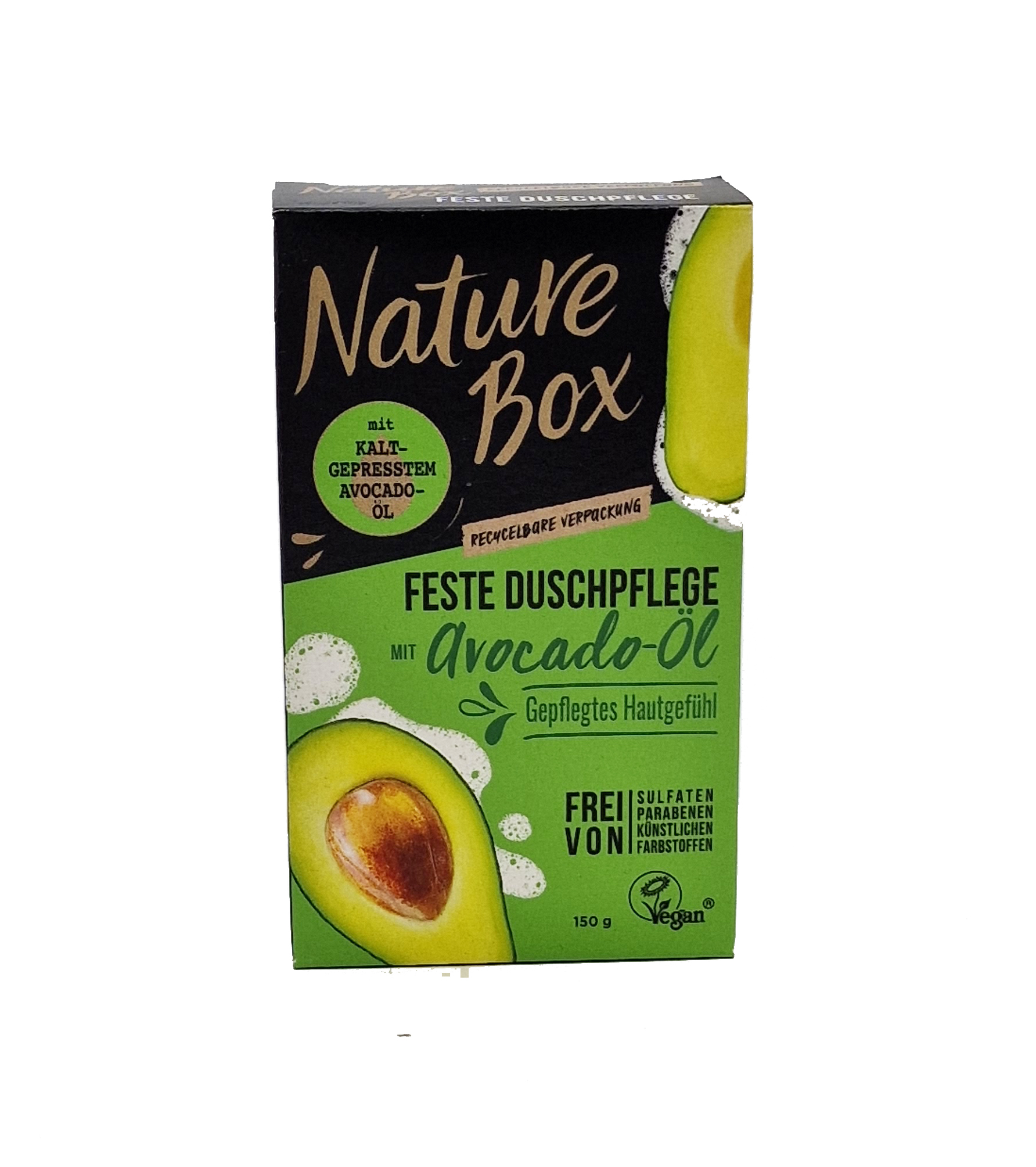 Nature Box Festes Duschpflege mit Avocado-Öl 150g
