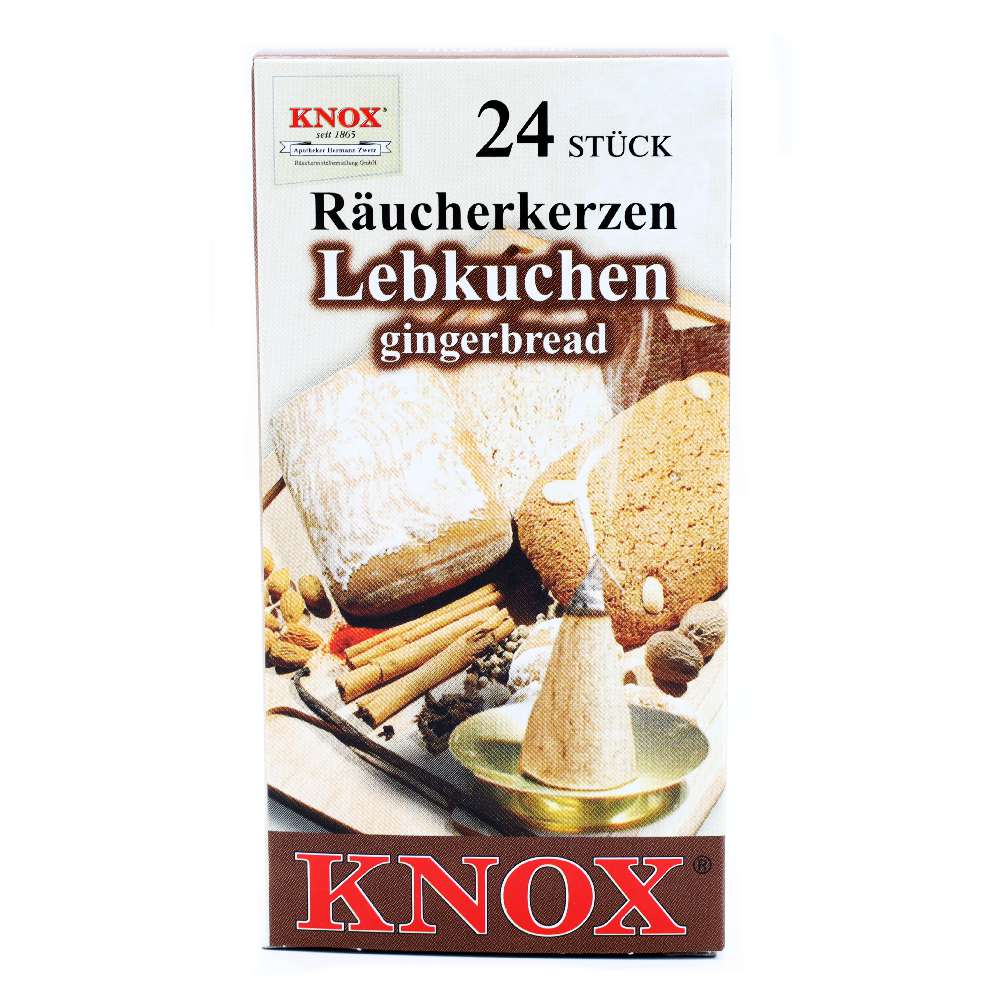 KNOX Lebkuchen Räucherkerzen 24Stück