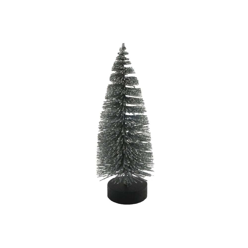Deko Weihnachtsbaum 16cm silber