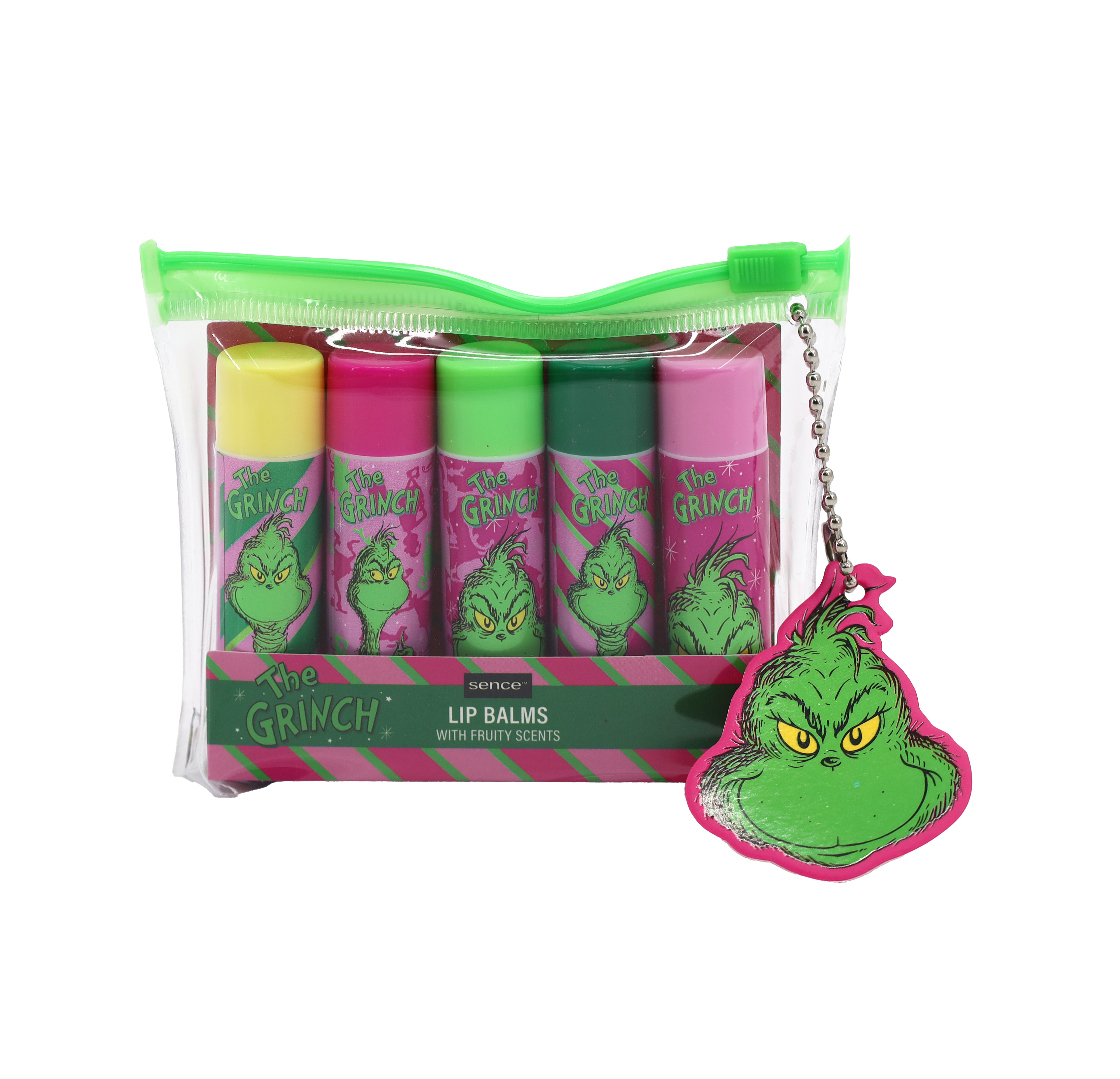 Dr. Seuss Grinch Geschenk-Set 5tlg.Lippenbalsam 5 x 3,4g