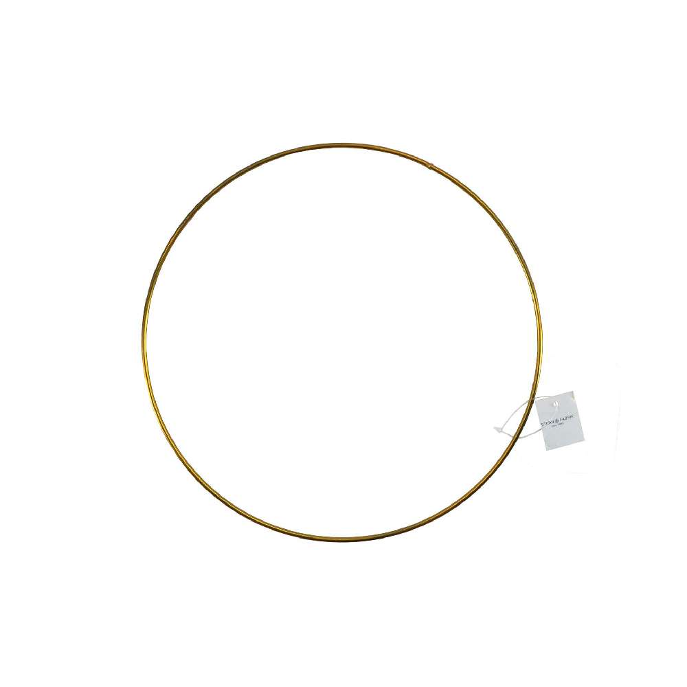 Dekoration Metall "Ring" 40cm, gold