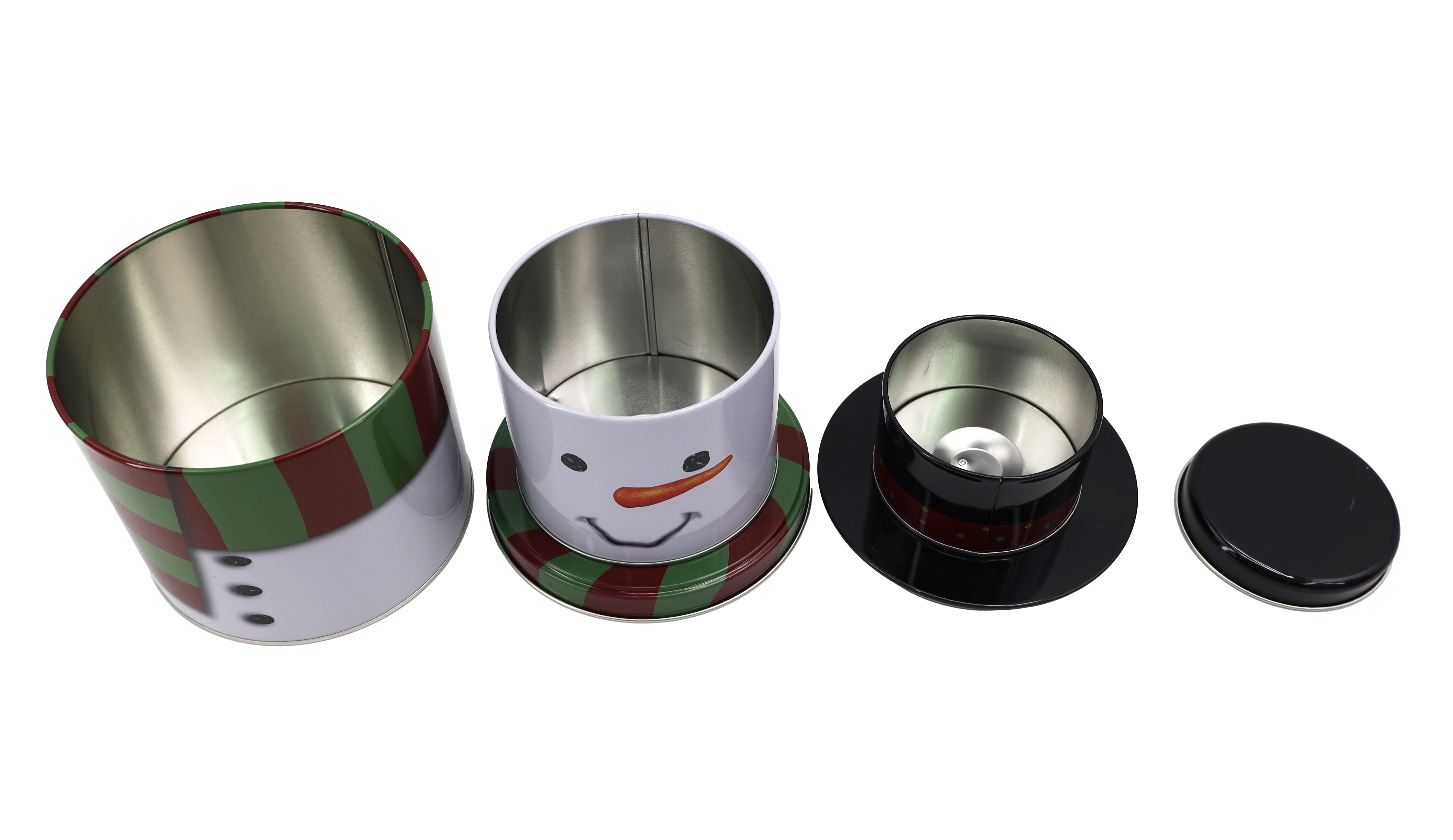 Gebäckdose Metall 3tlg Weihnachten ( 3 Designs )