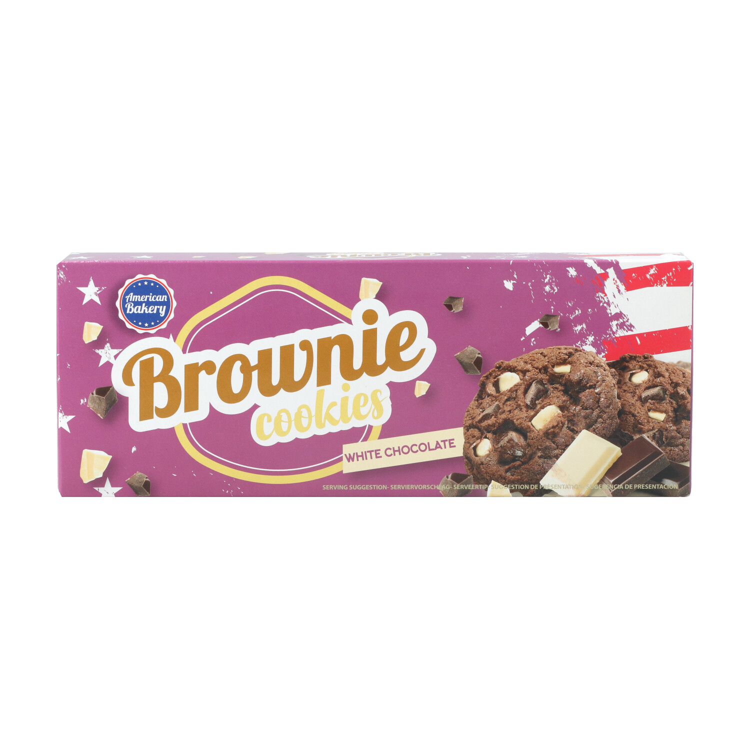 American Bakery Brownie Kekse 106gr White Chocolate MHD11/08/2023