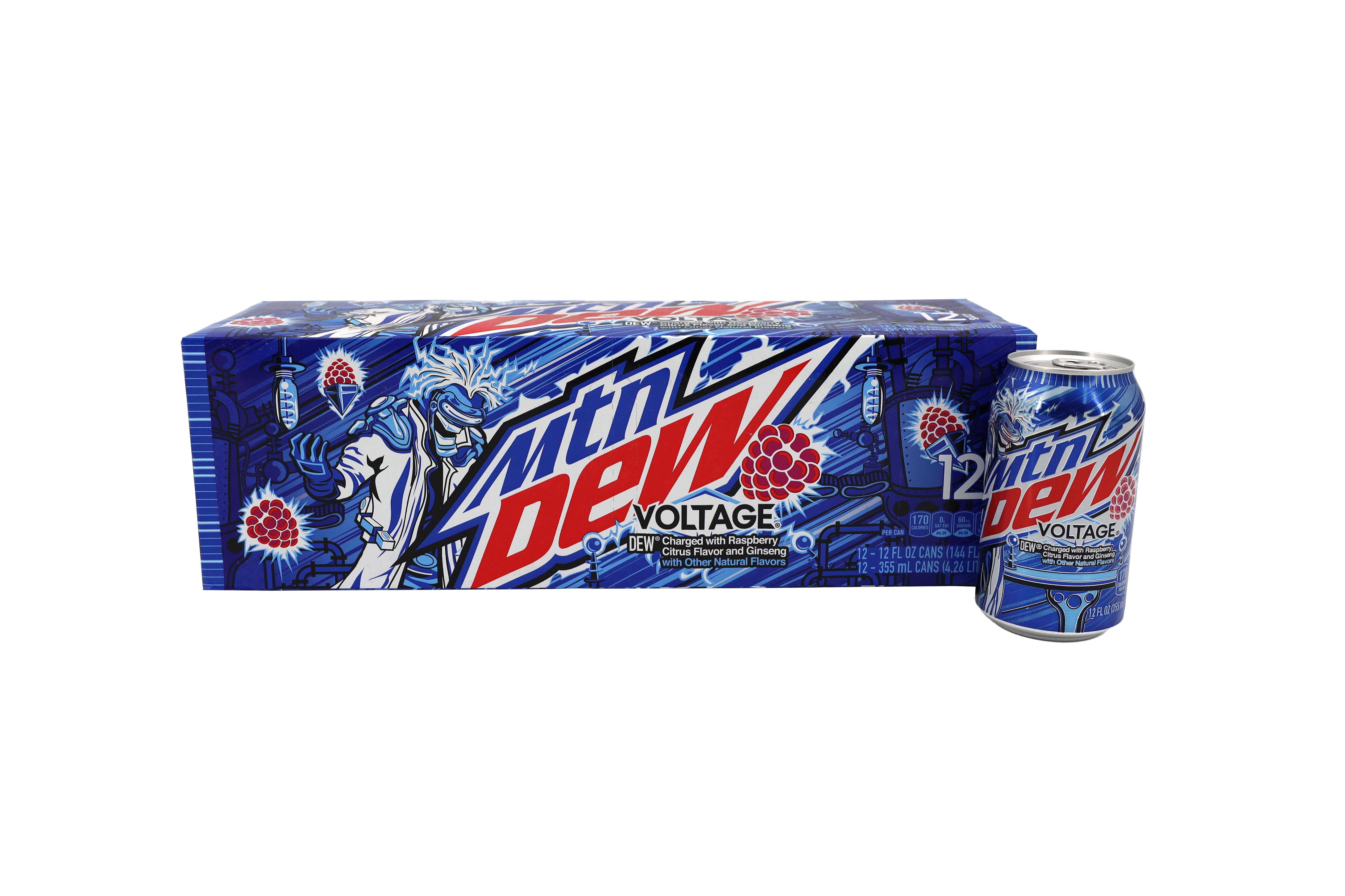 Mountain Dew USA Voltage Raspberry 12x 355ml