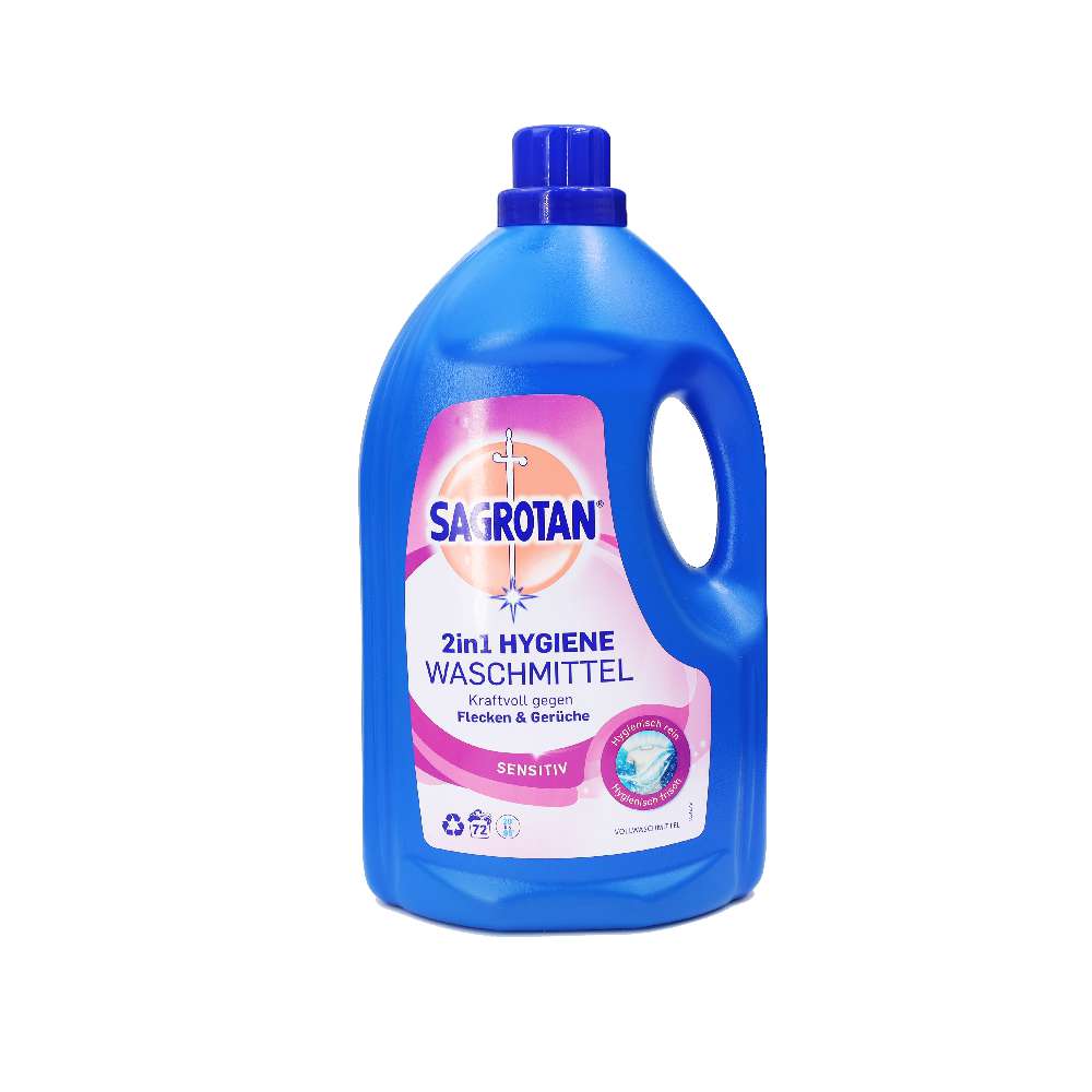Sagrotan Vollwaschmittel Hygiene Sensitive 2in1 72WL 3,6 Liter