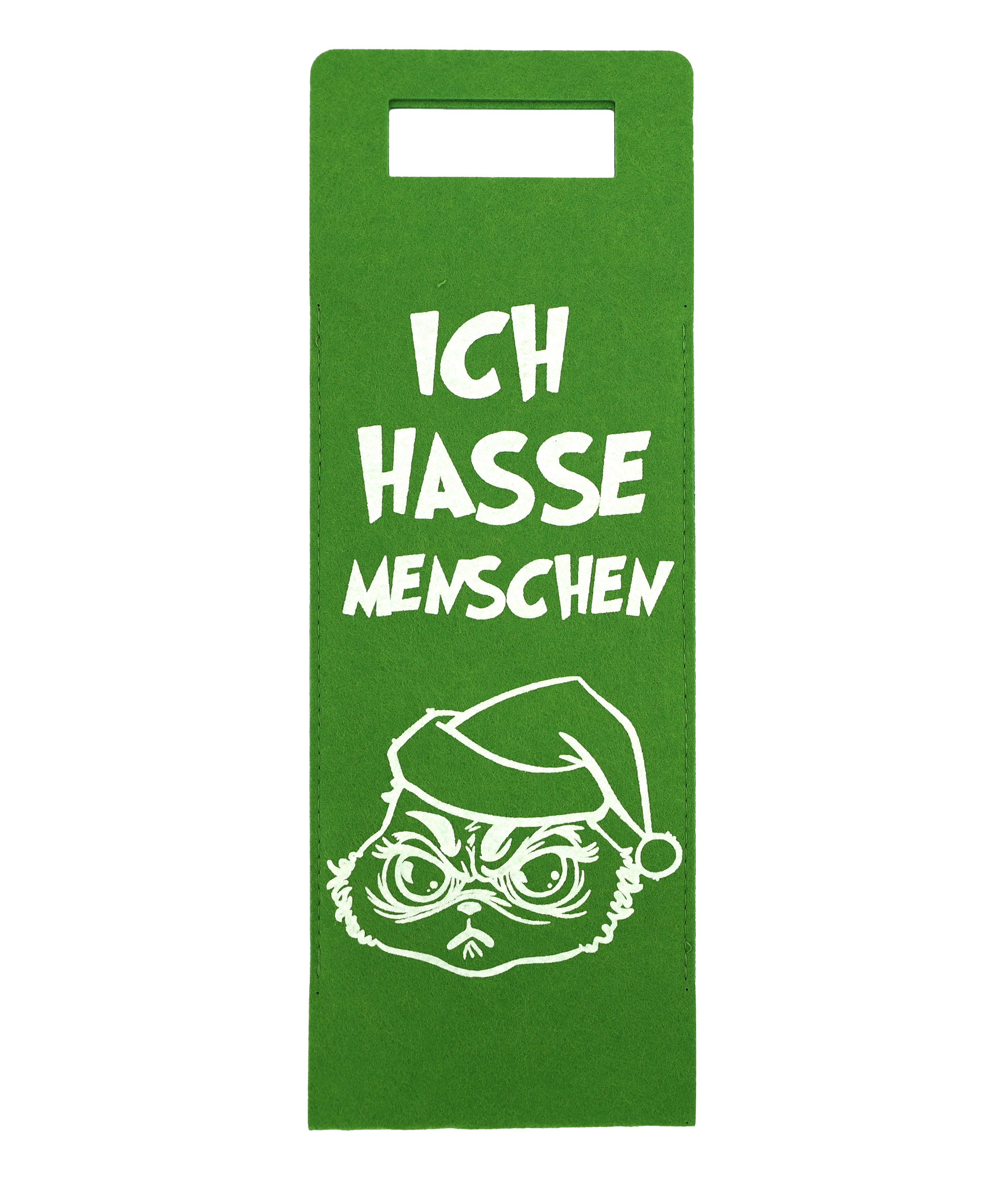 Geschenktasche Flaschentasche Filz "Festtags-Muffel", 41x14,5cm