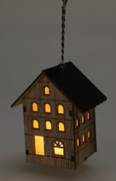 Hängedeko LED Holzhaus 8,5cm