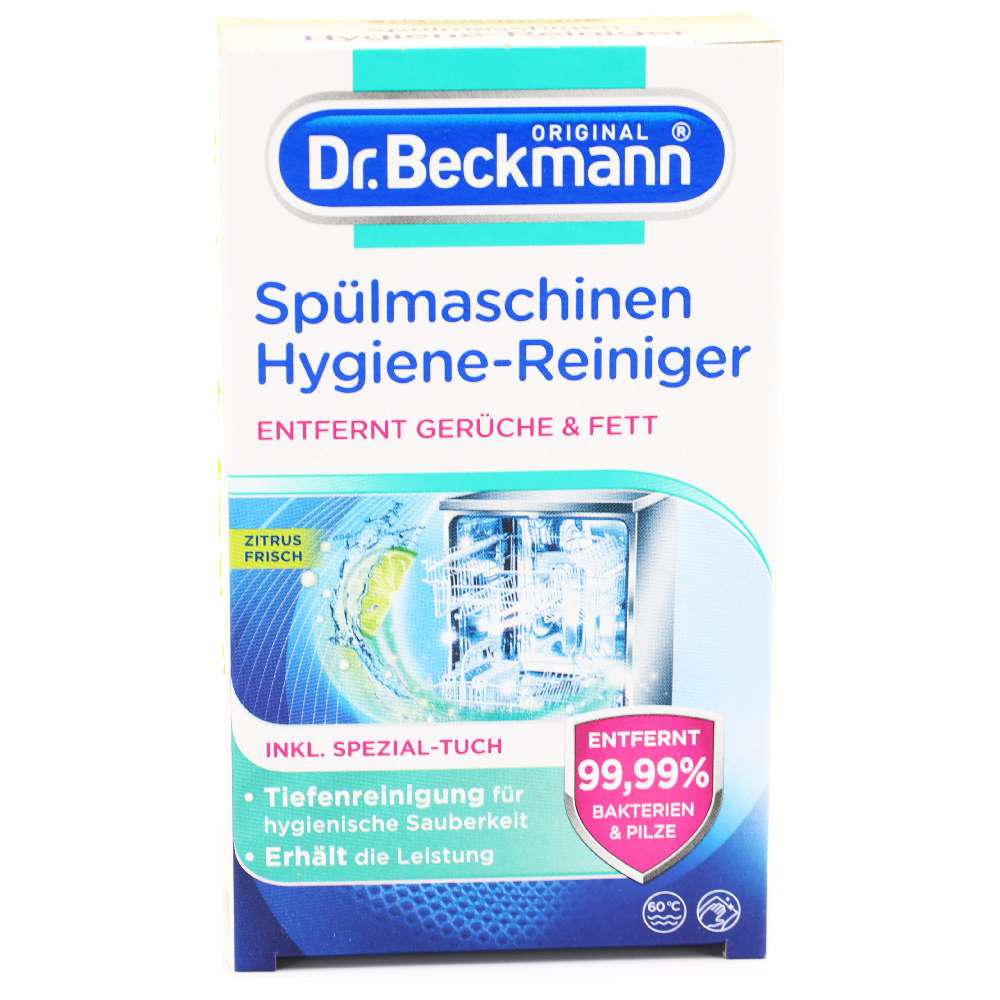 Dr.Beckmann Spülmaschinen Hygiene Reiniger 75g+Feuchttuch