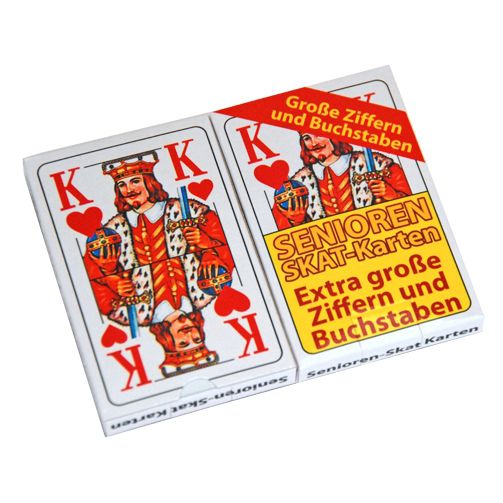 Senioren-Skat-Spielkarten, 2er Pack