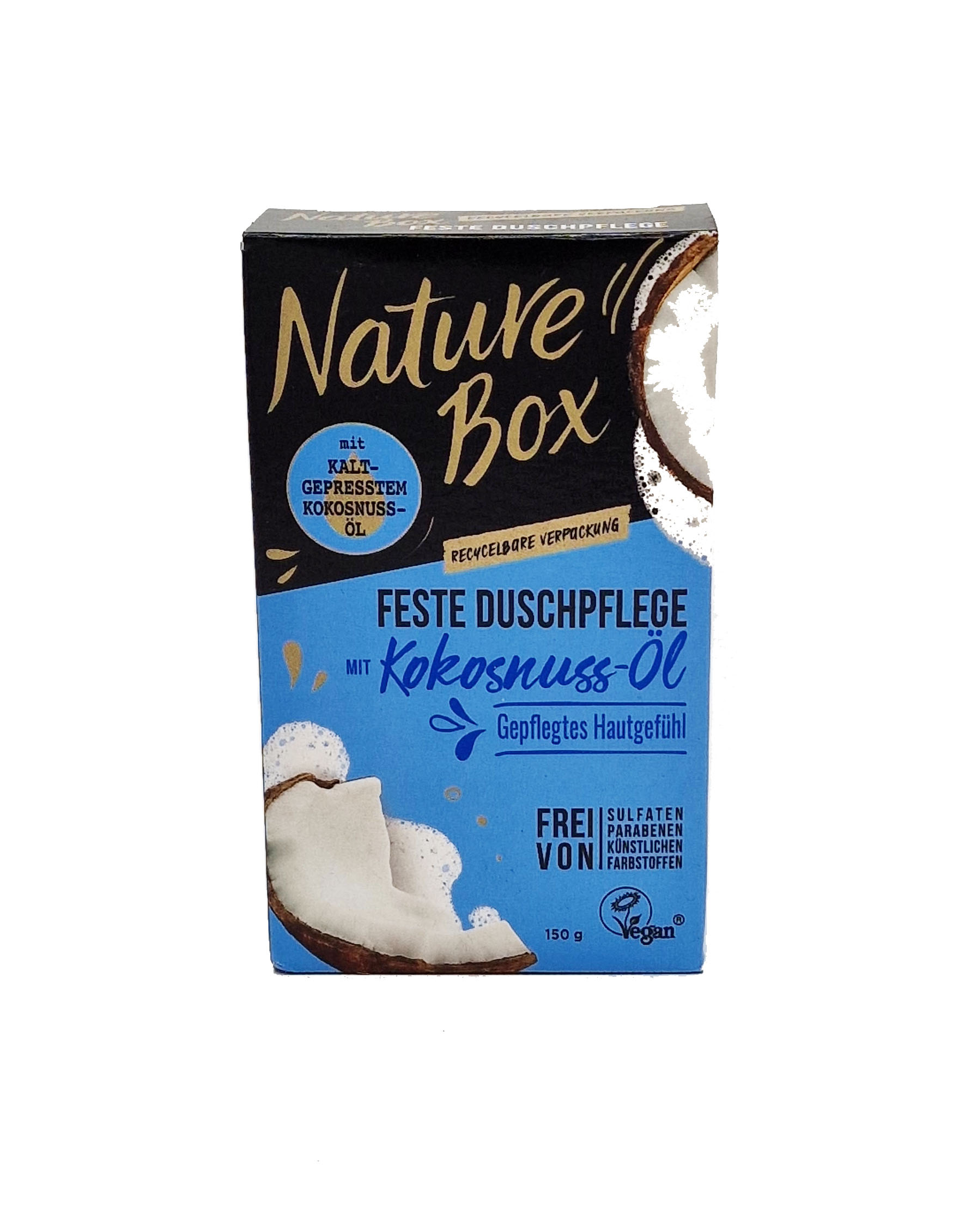Nature Box Festes Duschpflege mit Kokosnuss-Öl 150g