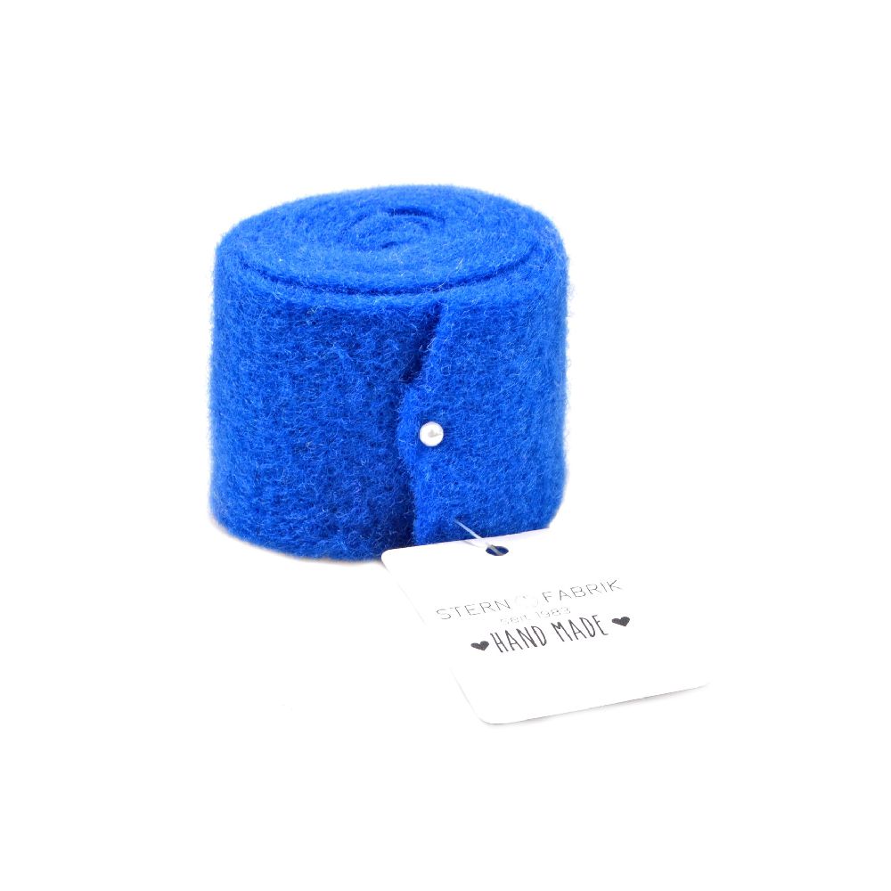 Filzband Rolle 5cm x 1m blau