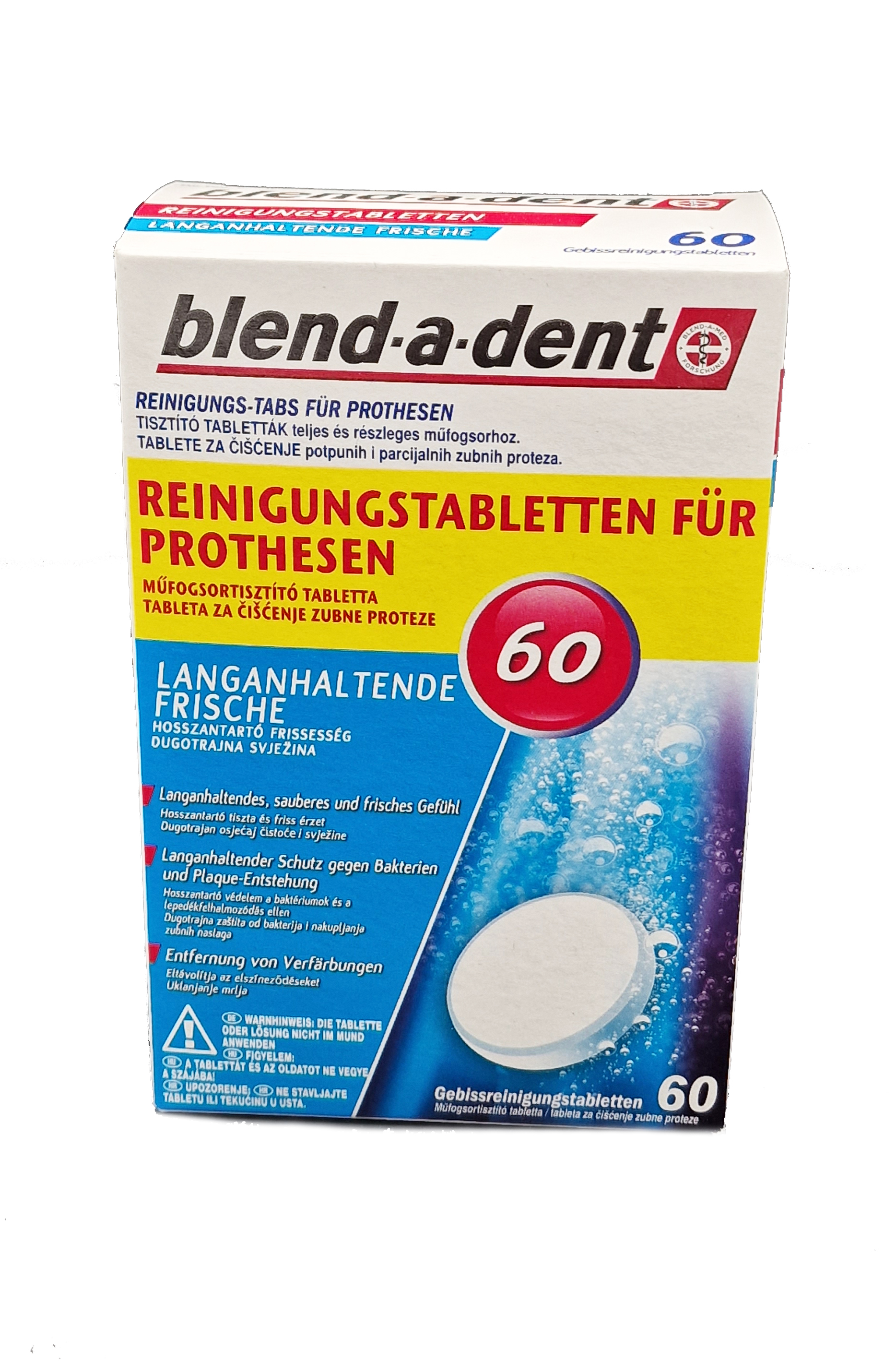 blend-a-dent Reinigungs-Tabs für Prothesen LangeFrische 60er