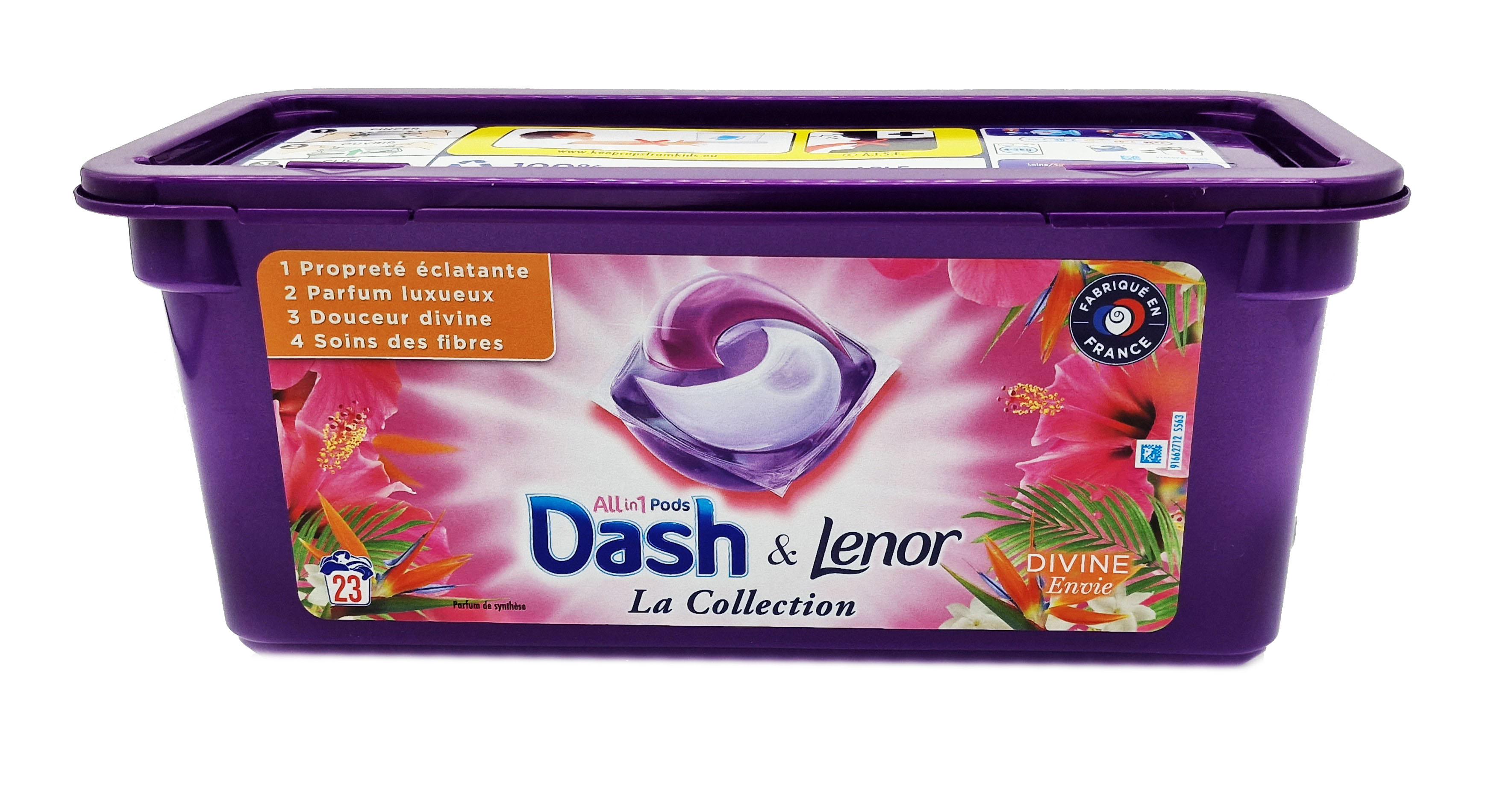 Dash (Lenor) Waschmittel-Pods 23WL All in 1 Devine Desire