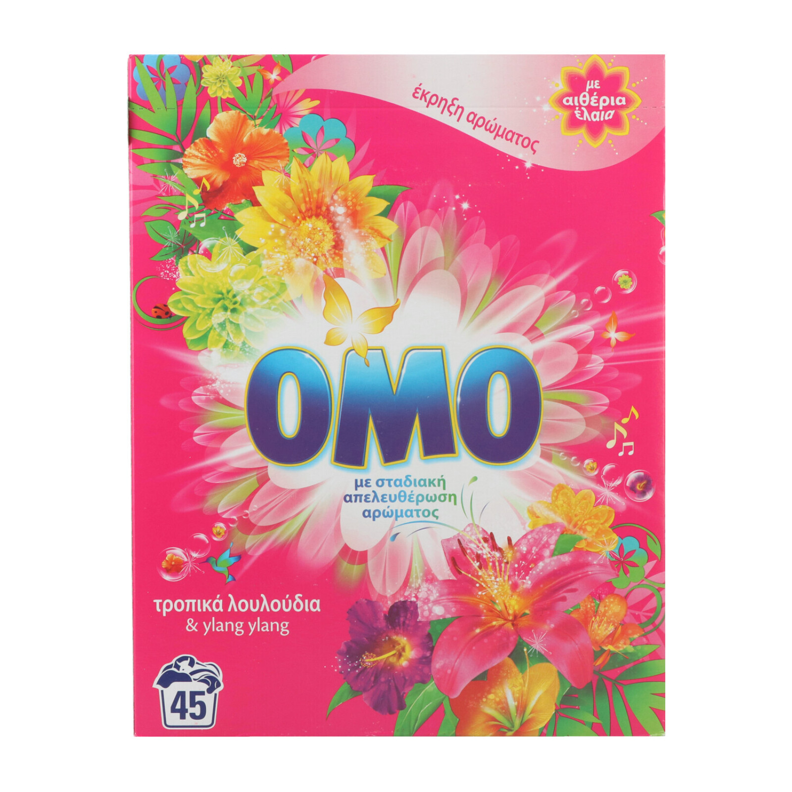 Omo Waschpulver 45WL Tropische Blumen & Ylang Ylang 2.745kg