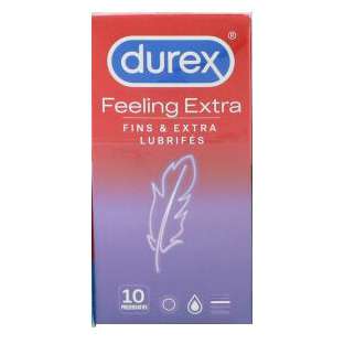 Durex Gefühlsecht Kondome extra feucht 10Stück MHD 31-10.2023
