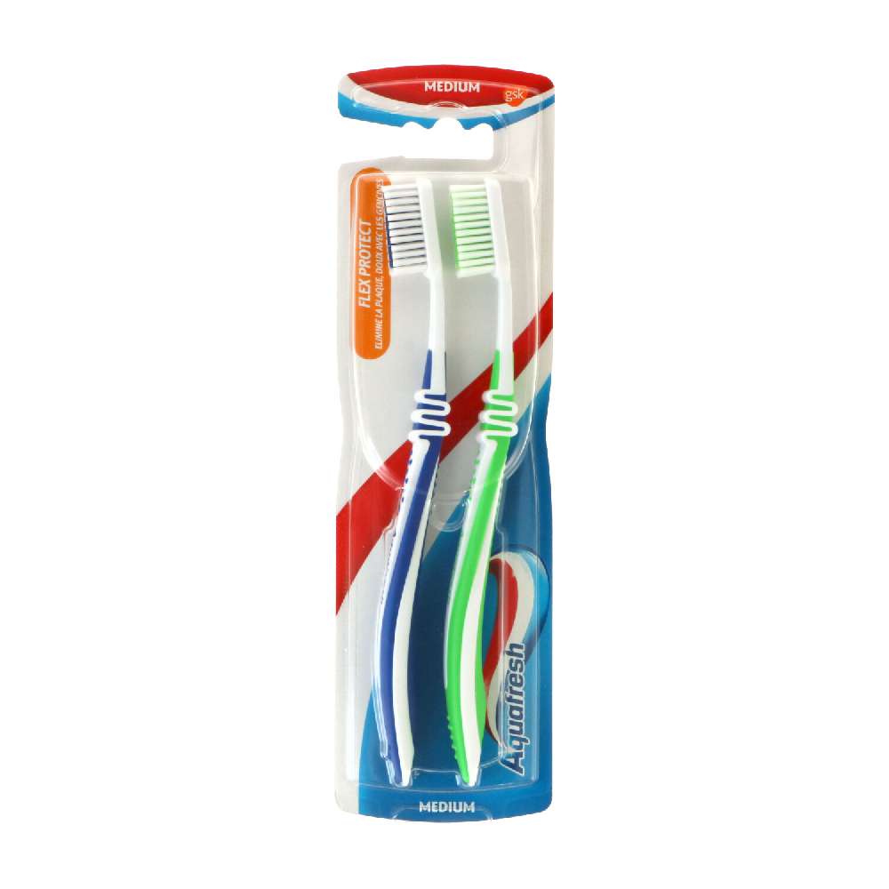 Aquafresh Flex Protect Zahnbürste 2Stk Mittel