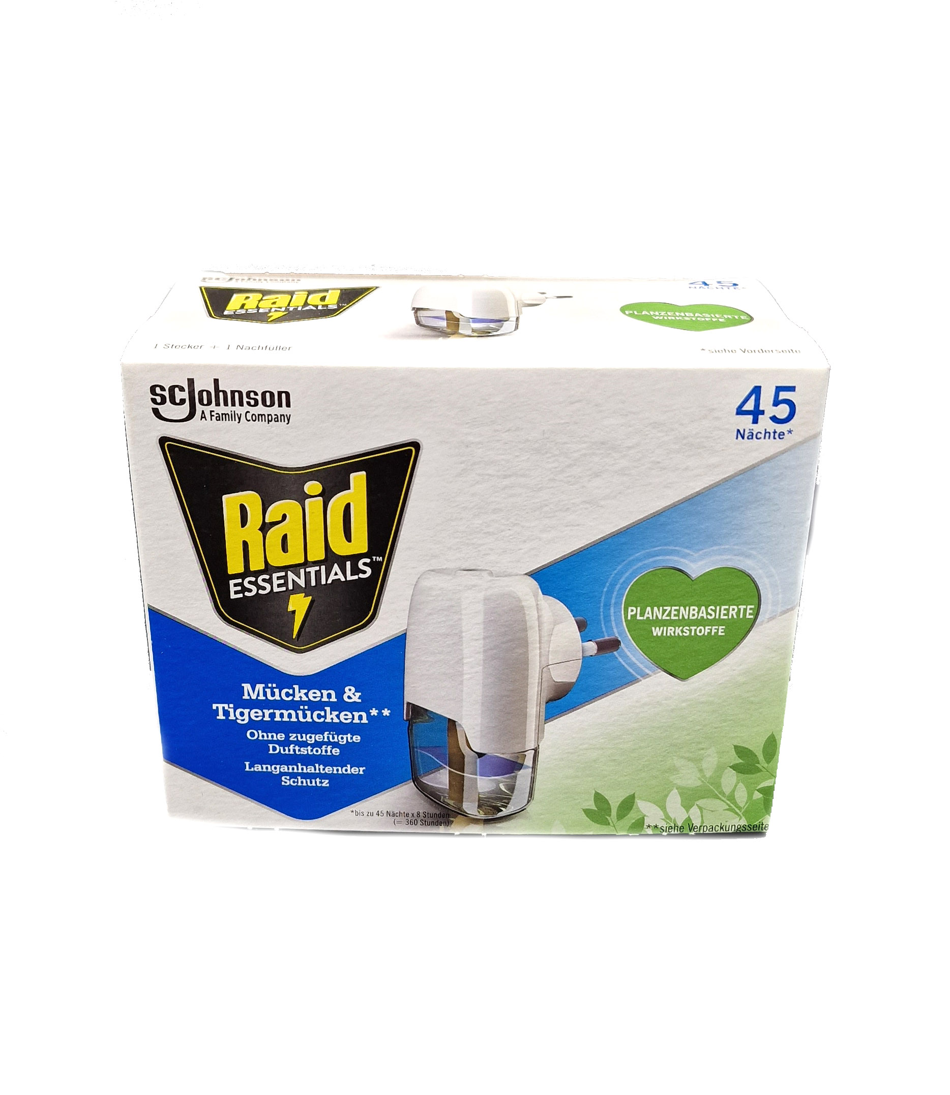 Raid Essentials Mücken-Stecker 45 Nächte, 32 ml