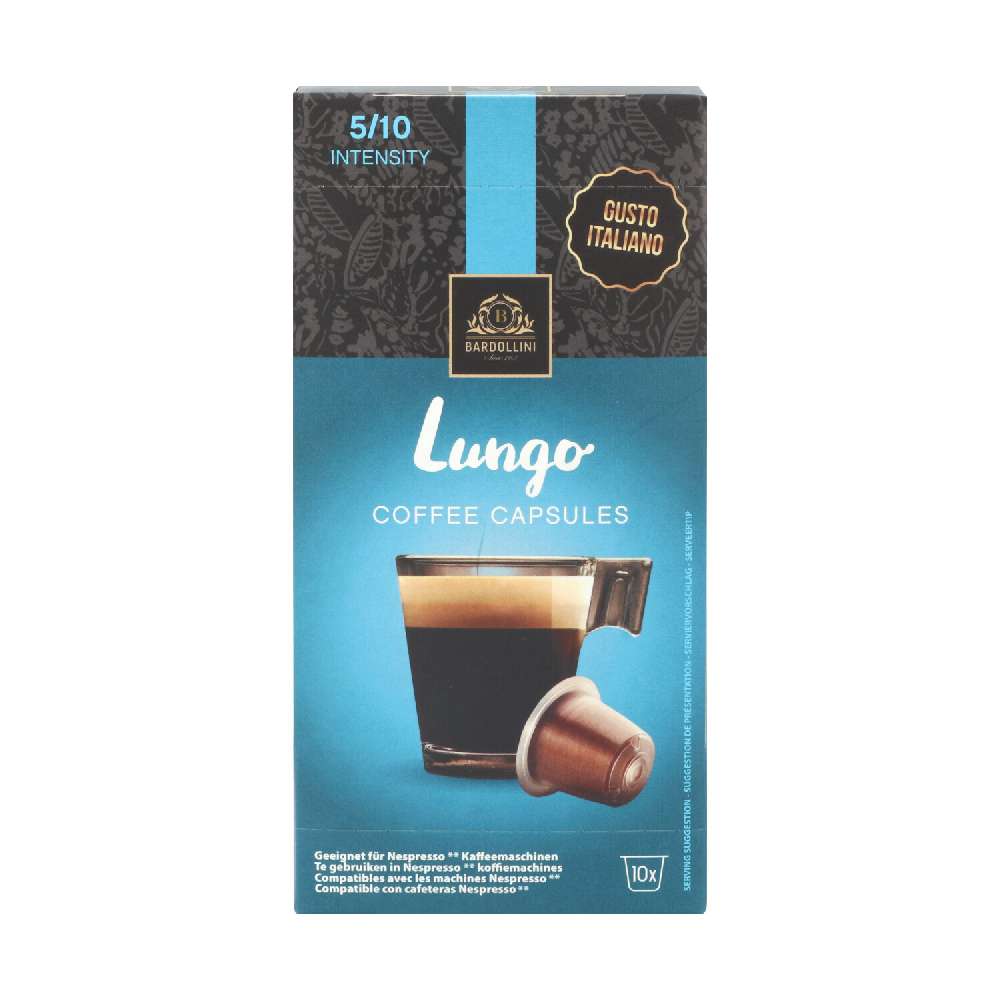*Bardollini Kaffee 10Sück Kapseln Lungo- 5/10 Intensity