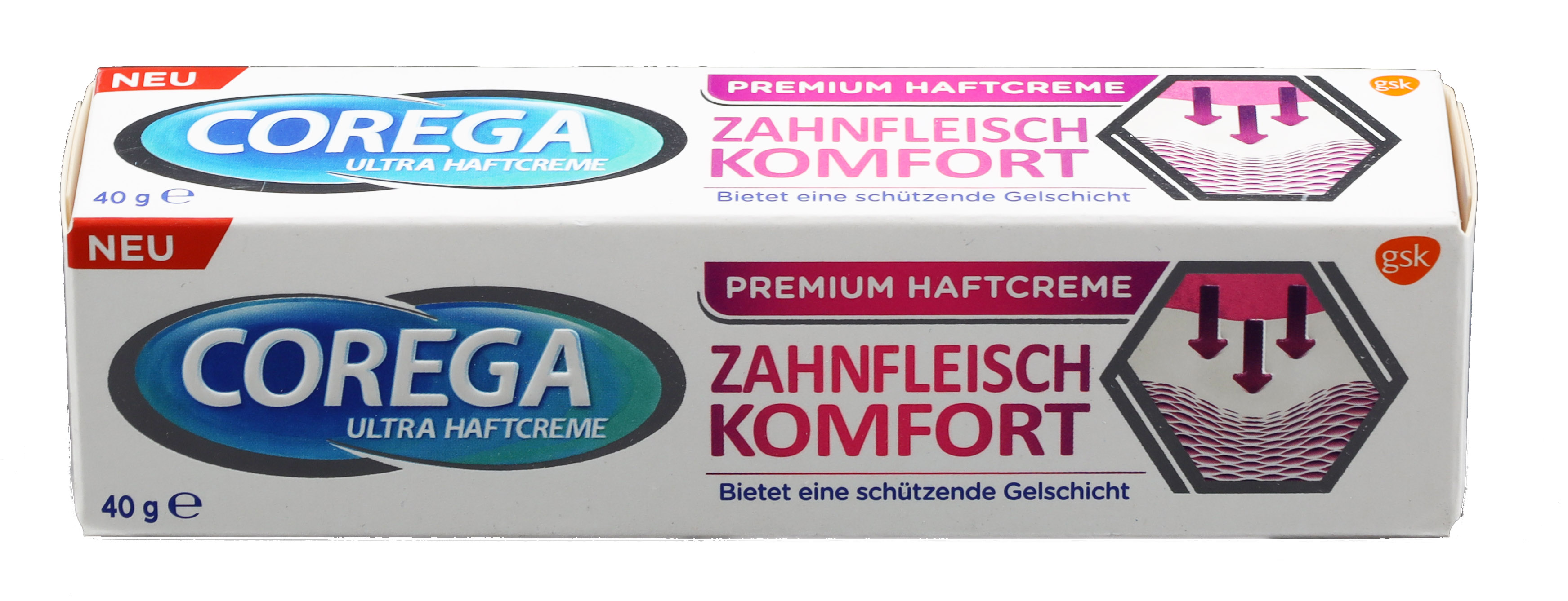 Corega Ultra Haftcreme Zahnfleischkomfort, 40 g