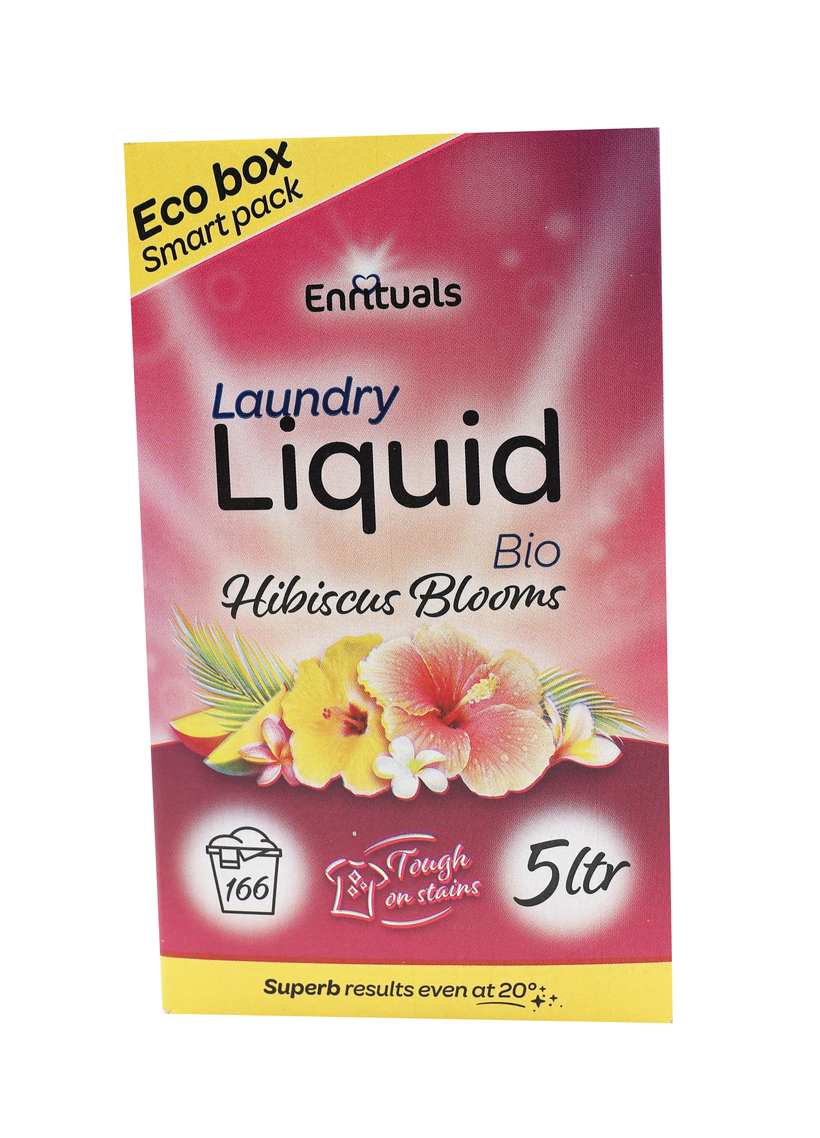 Enrituals BIO Waschmittel Flüssig Hibiscus Blüten 166 Wäschen