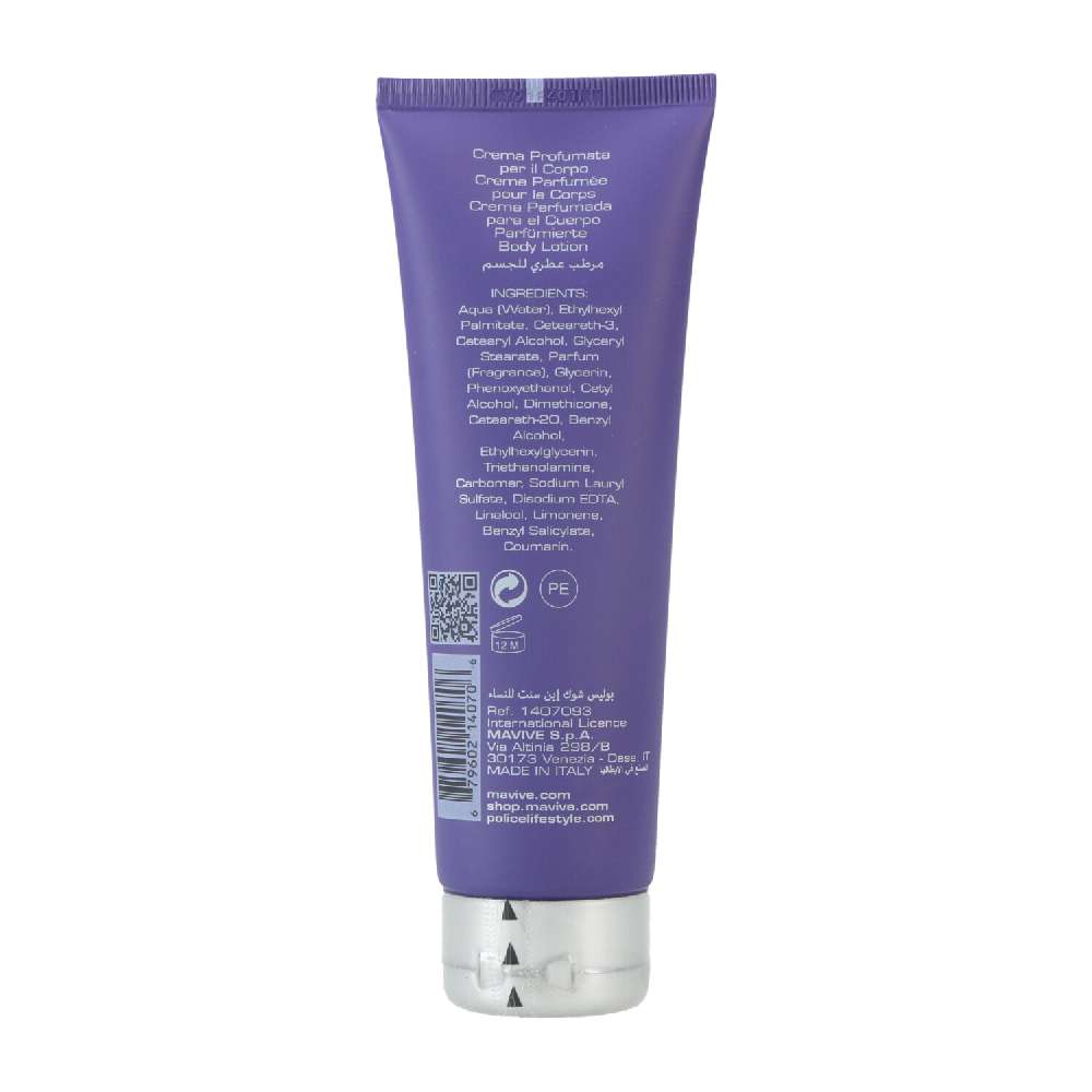 Police Body Lotion 100ml Tube For Women Shock-In-Scent