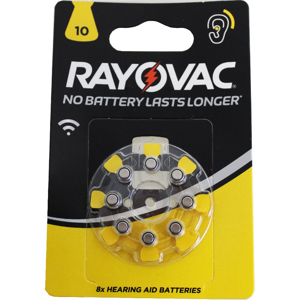 R Rayovac Knopfzellen für Hörgeräte 10