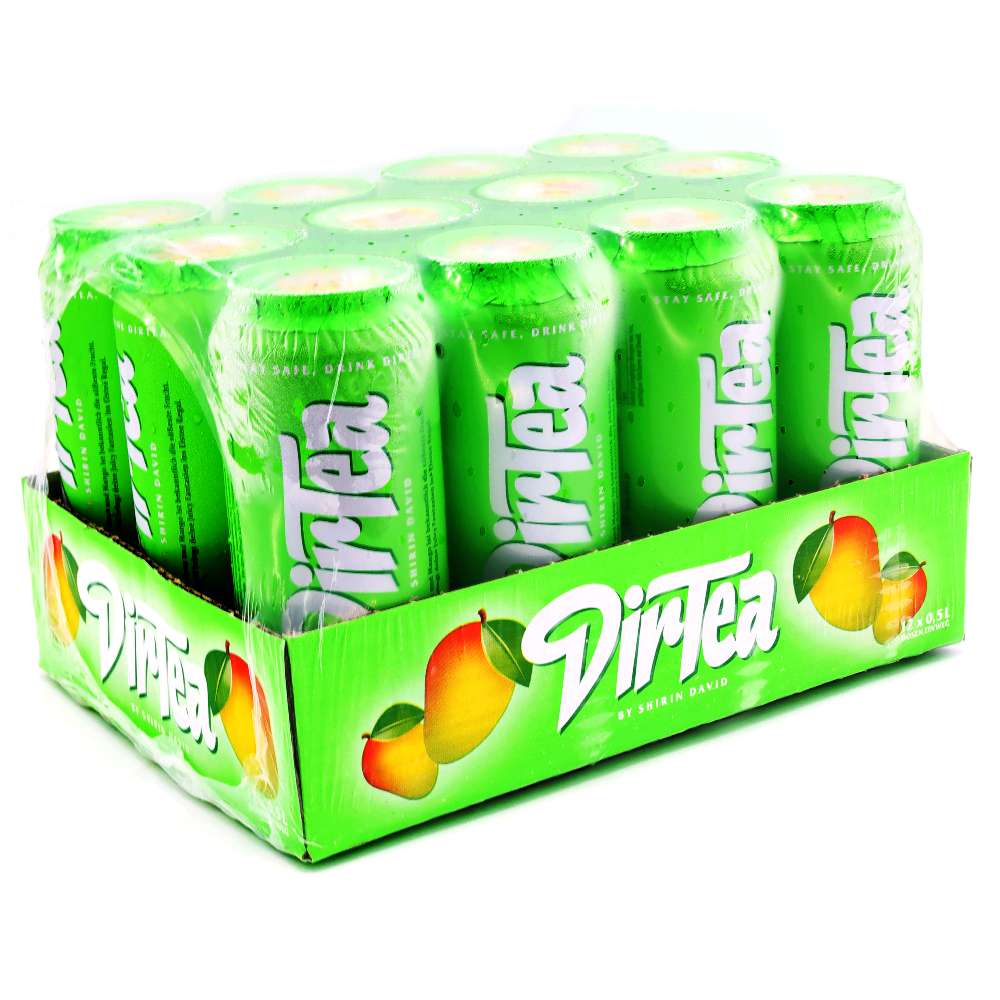DirTea Eistee Juicy Mango (12x0,5 Liter Dosen) MHD032023