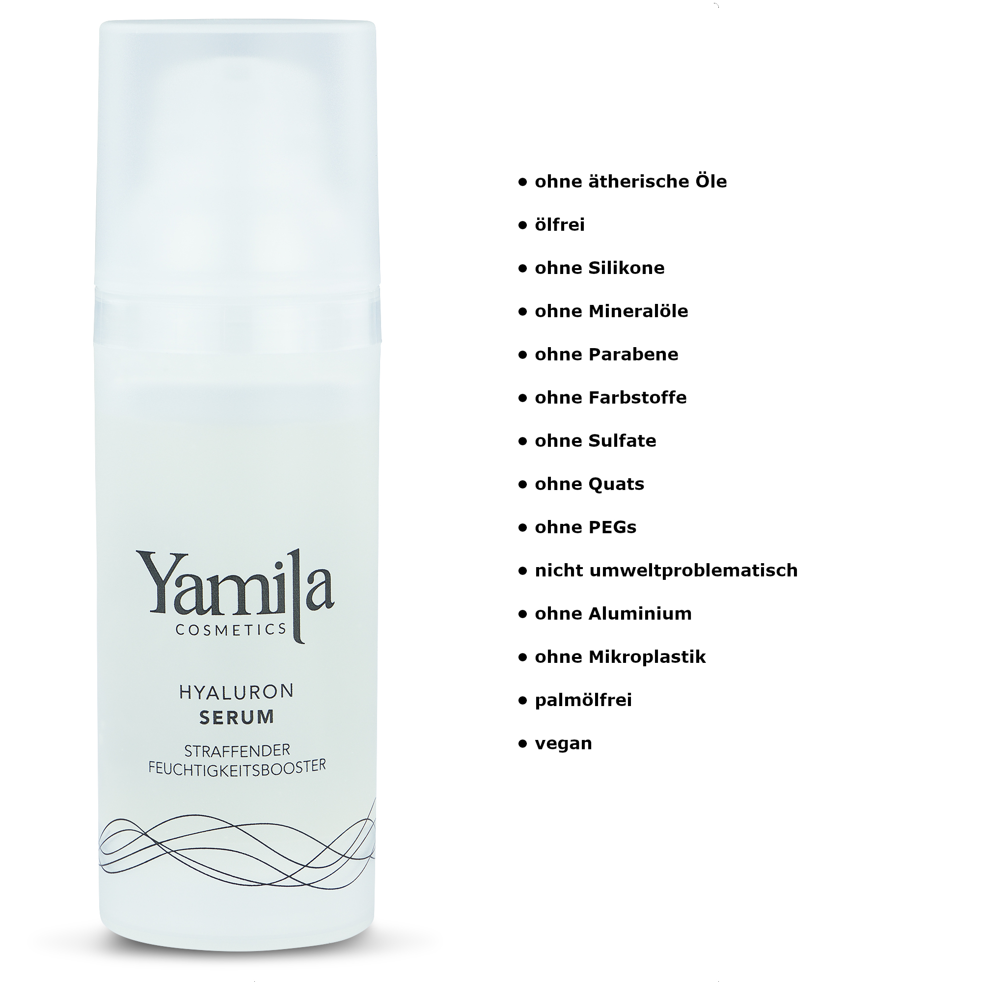 Yamila Cosmetics Hyaluron Serum - straffender Feuchtigkeitsbooster 50ml