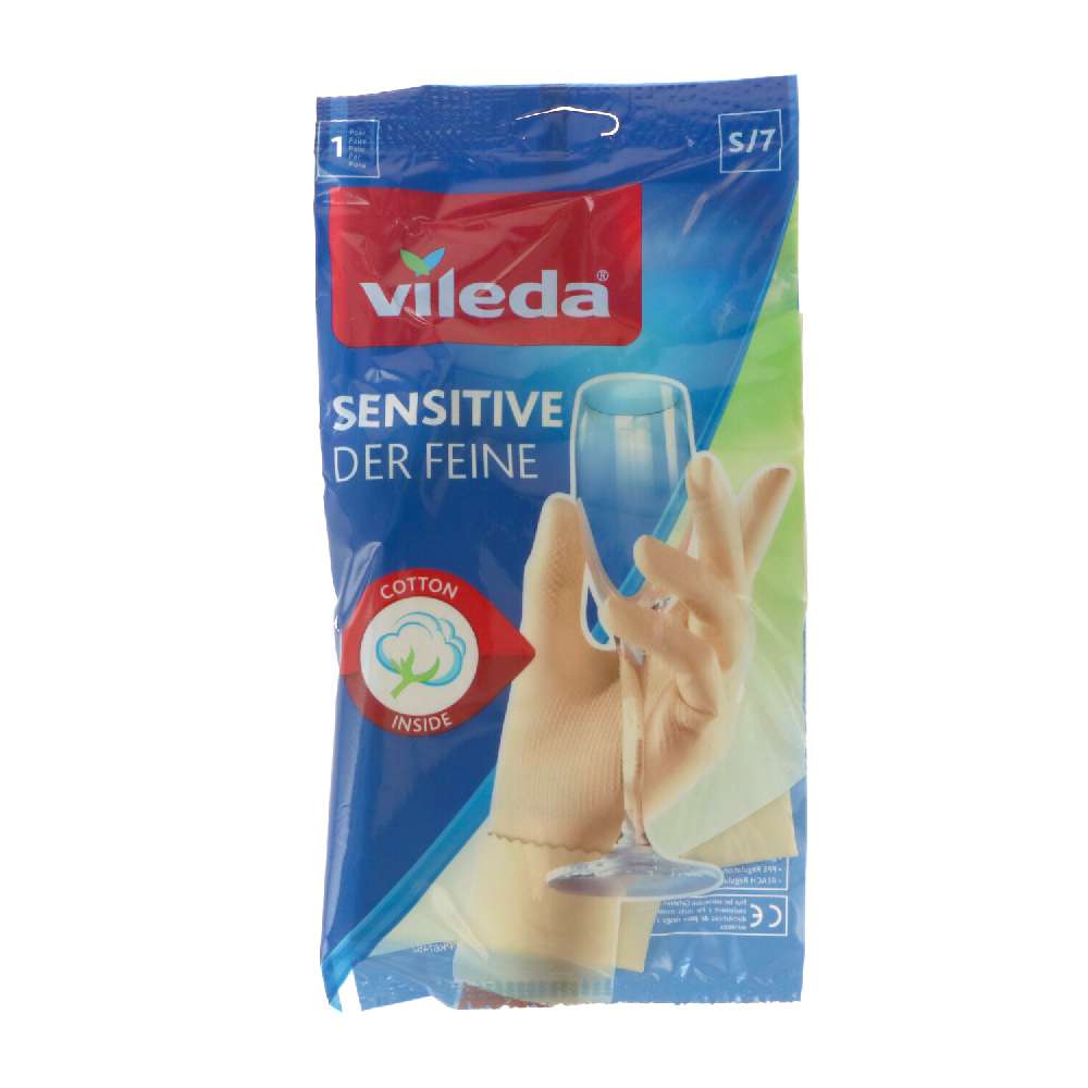 *Vileda Reinigungszubehör 1pcs Gloves Sensitive Size S