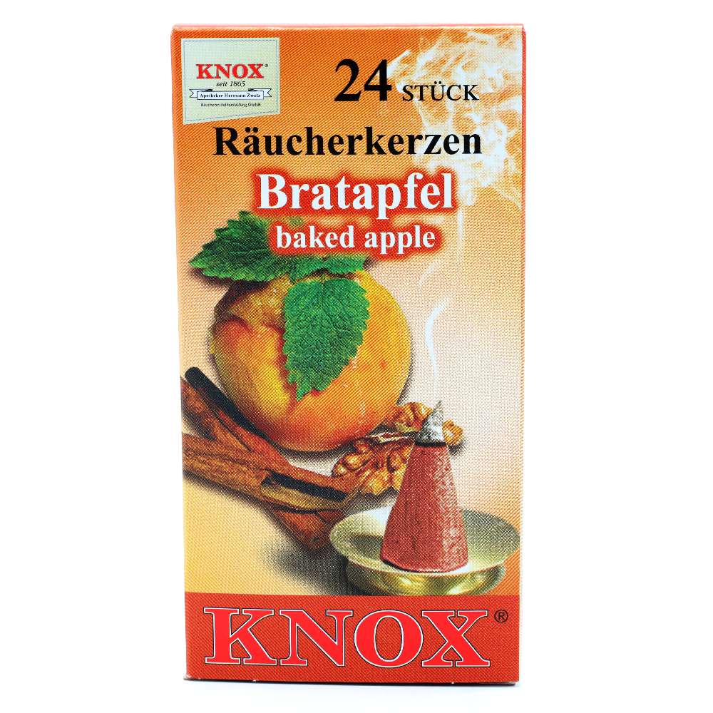 KNOX Bratapfel Räucherkerzen 24Stück