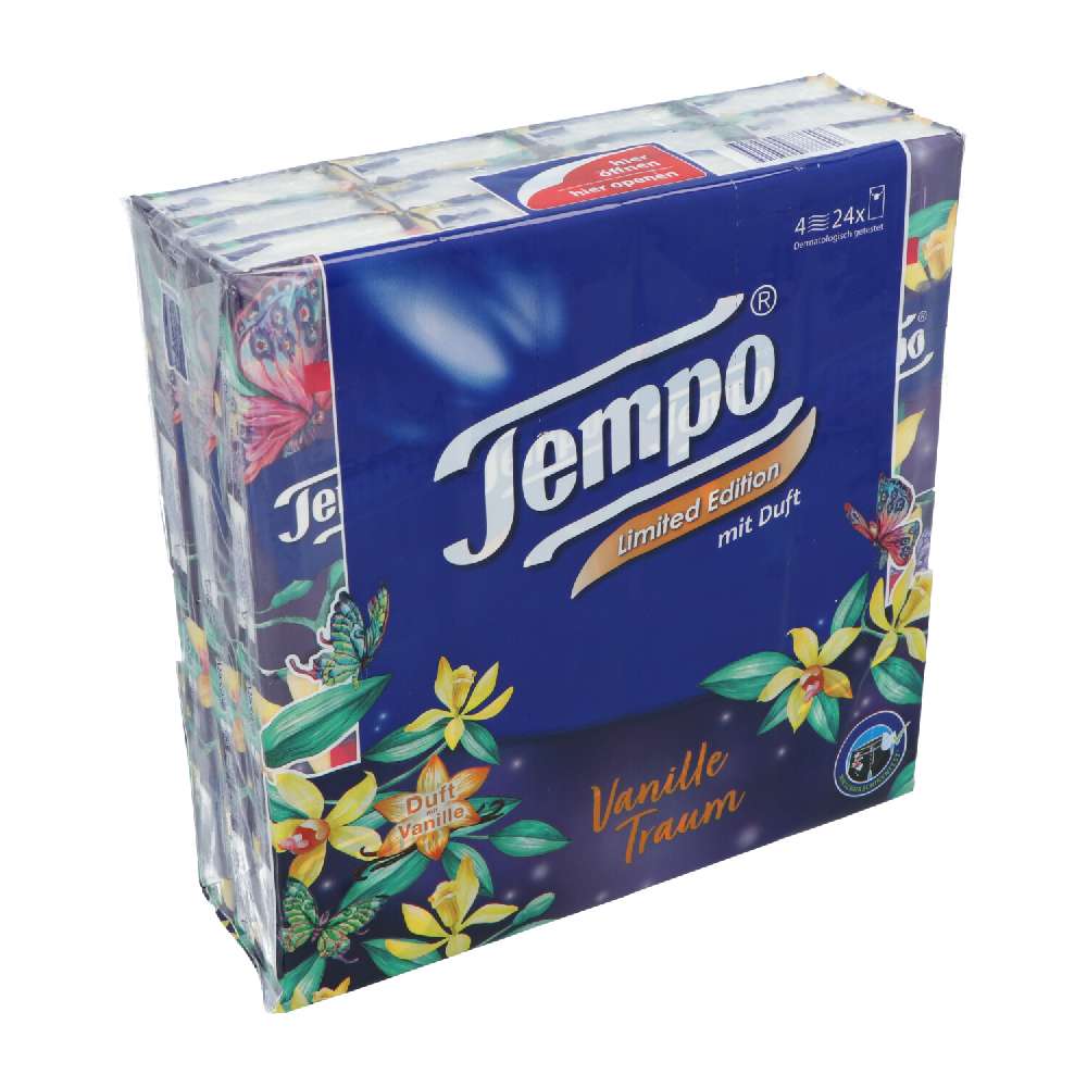 Tempo Taschentücher Limited Edition Vanille Traum 4-Lagig 24Stk