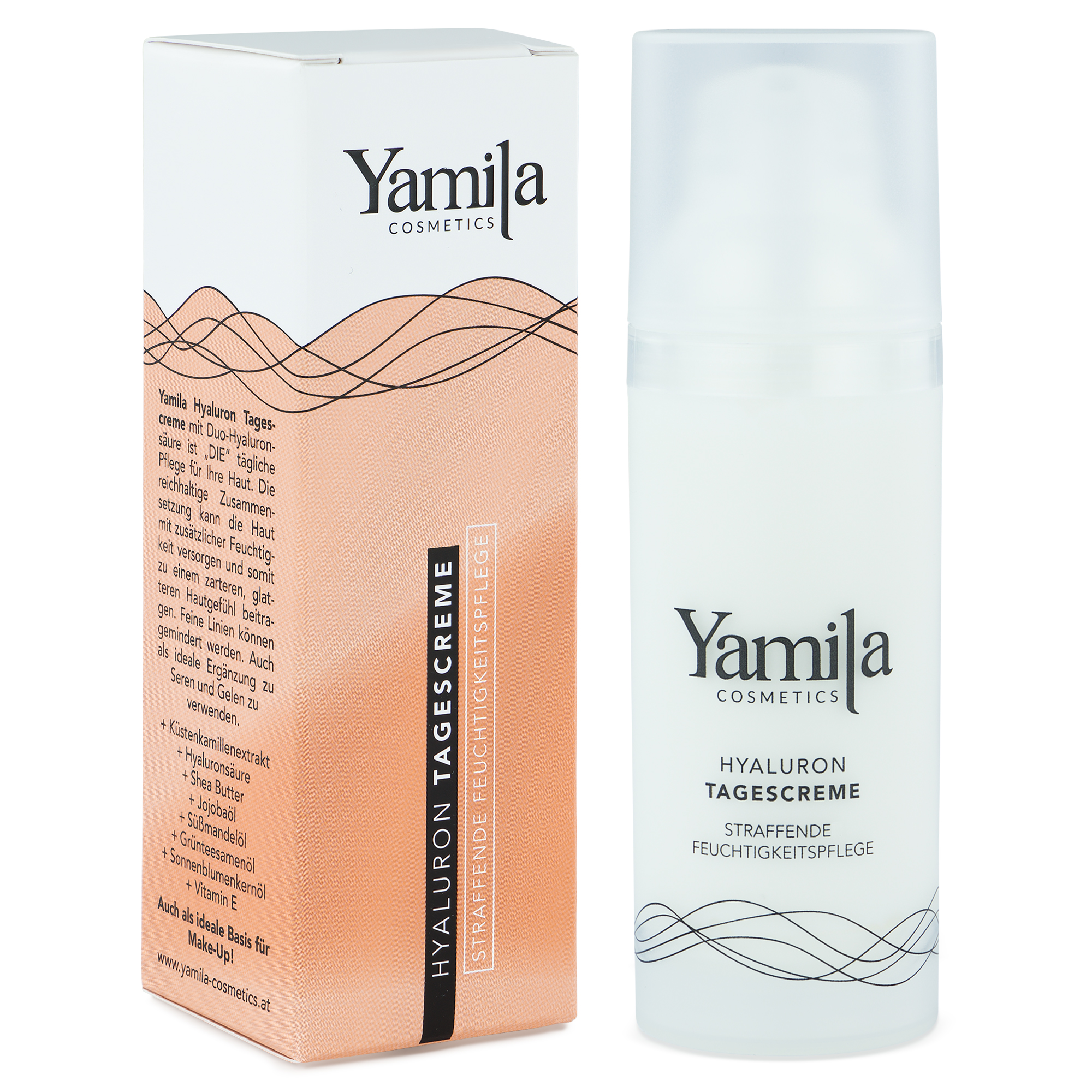 Yamila Cosmetics Hyaluron Tagescreme - straffende Feuchtigkeitspflege 50ml