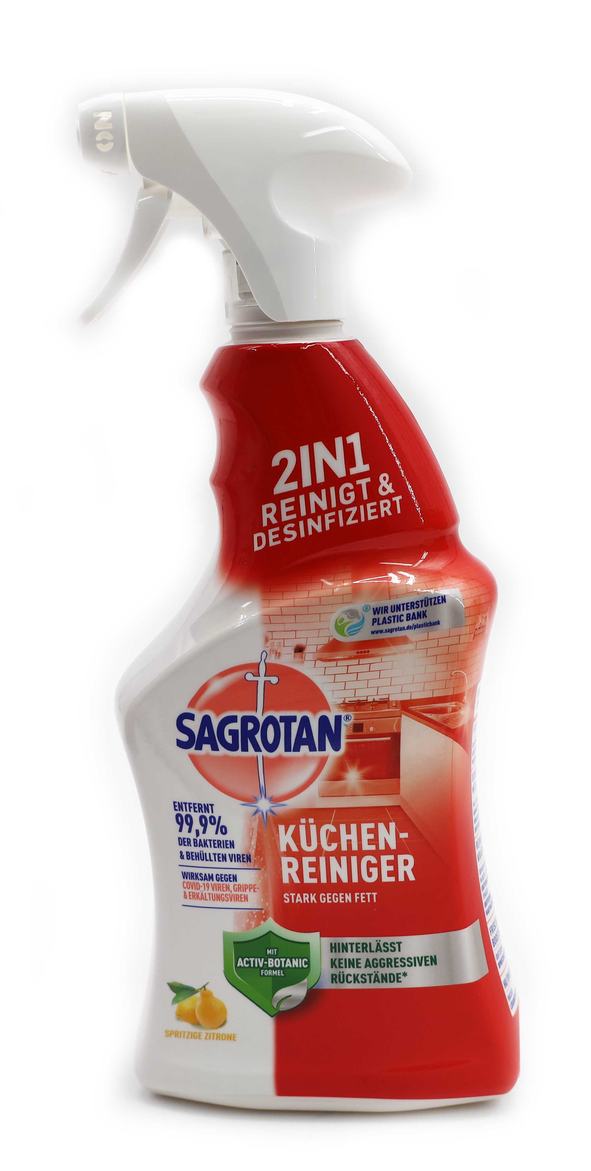 Sagrotan Küchen-Allzweck-Reiniger Spritzige Zitrone 2in1 Spray 750ml