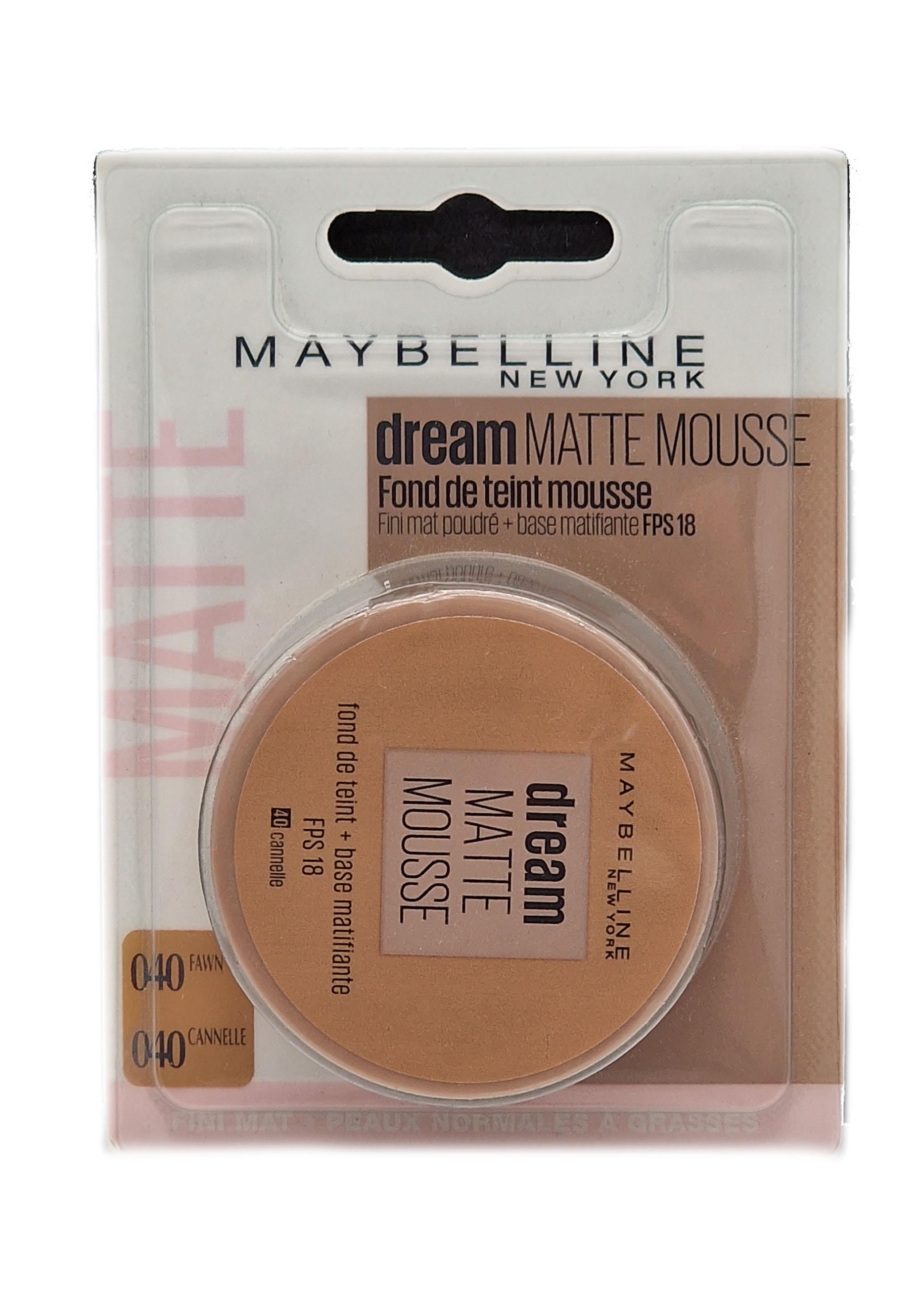 Maybelline Make-Up Foundation 18ml Dream Matte Mousse SPF 18 #40 Cannelle