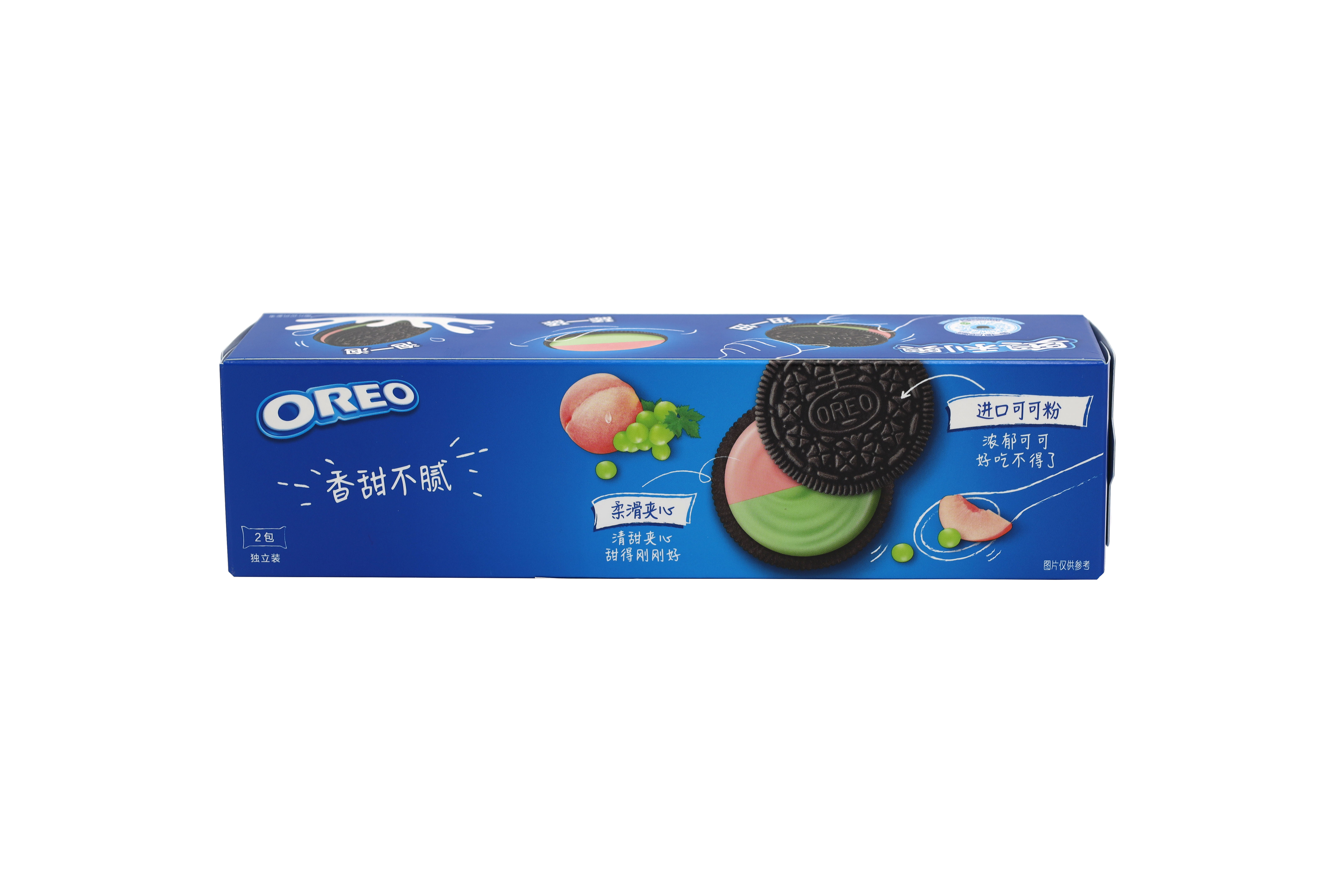 Oreo Double Fruit Cookies Crystal Grape & Peach Asia 97g