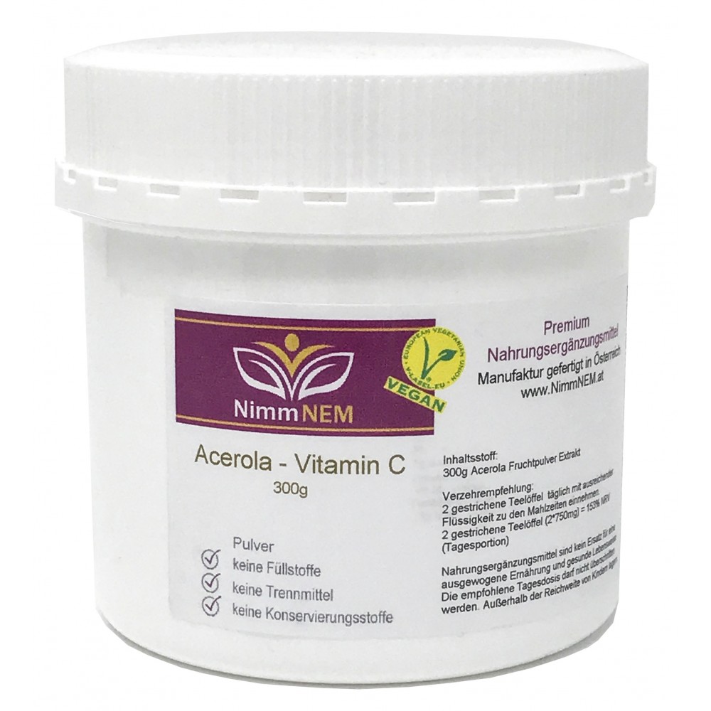 Acerola-Vitamin C Pulver 300g Extrakt