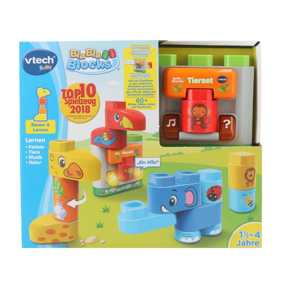 VTech Baby Bla Bla Blocks Playset Zoo Animals (1,5-4Y)