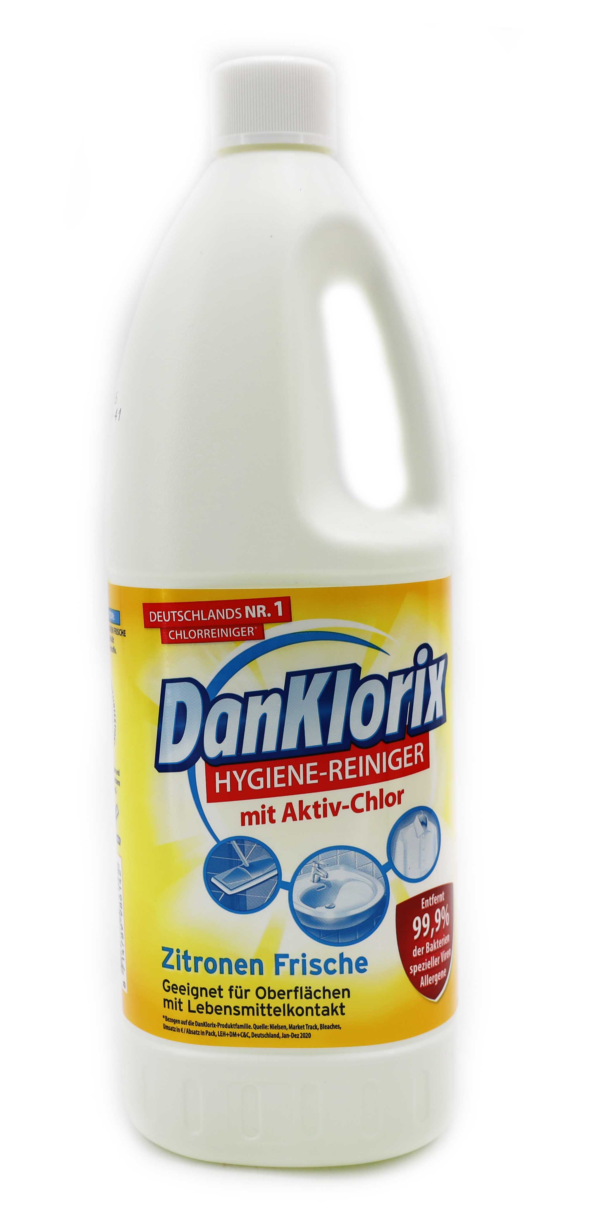 DanKlorix Hygiene-Reiniger Zitrus Frische 1,5 Liter