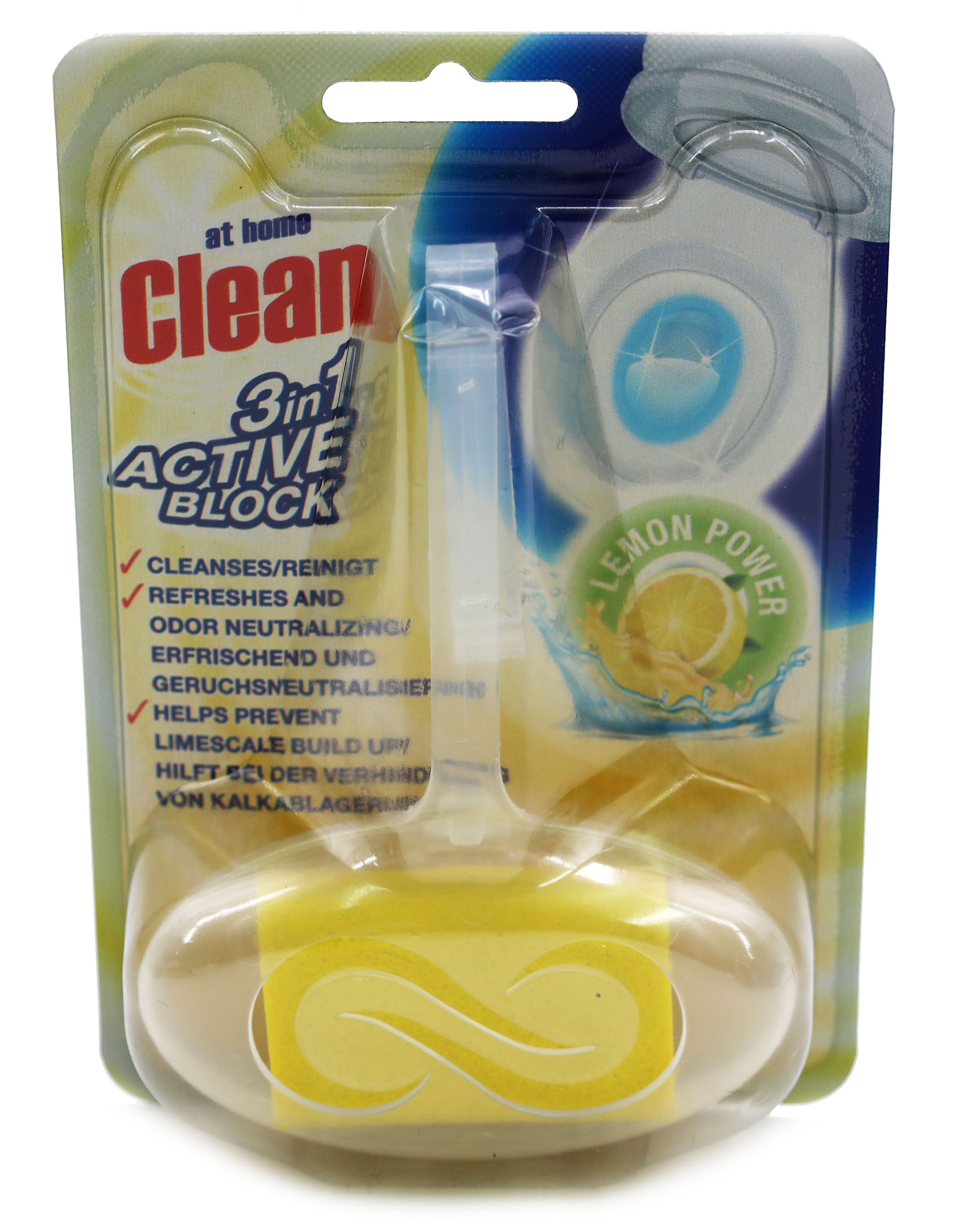 At Home Clean WC Stein 40g Lemon