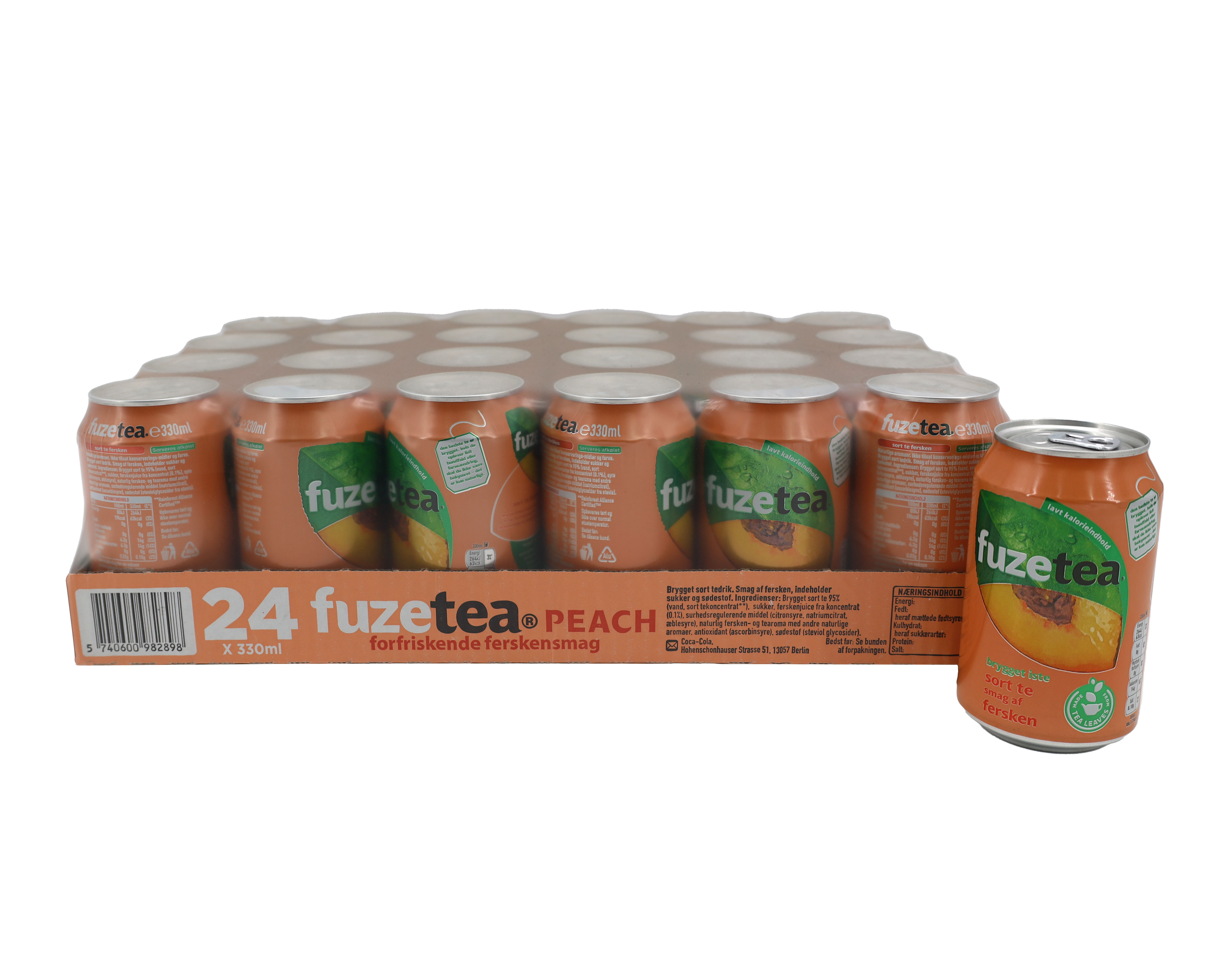 Fuze Tea Eistee Pfirsich (24 x 0,33 Liter Dosen)