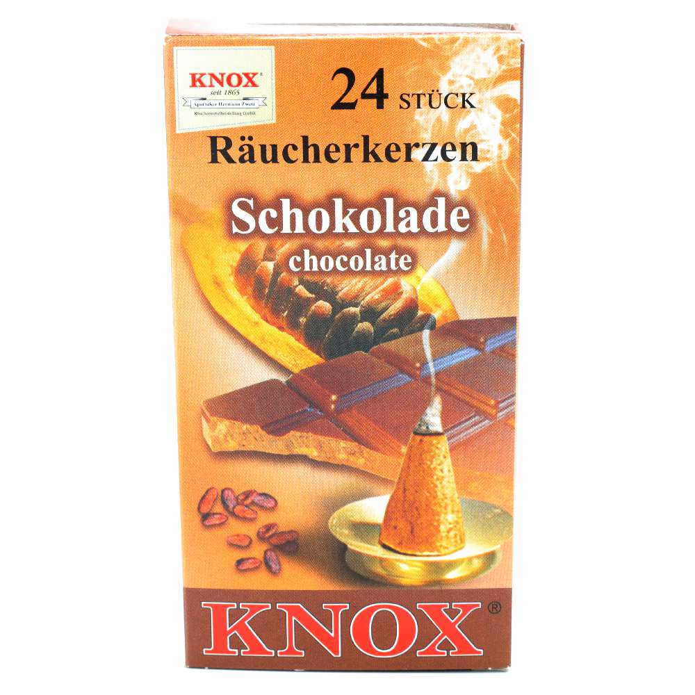 KNOX Schokolade Räucherkerzen 24Stück