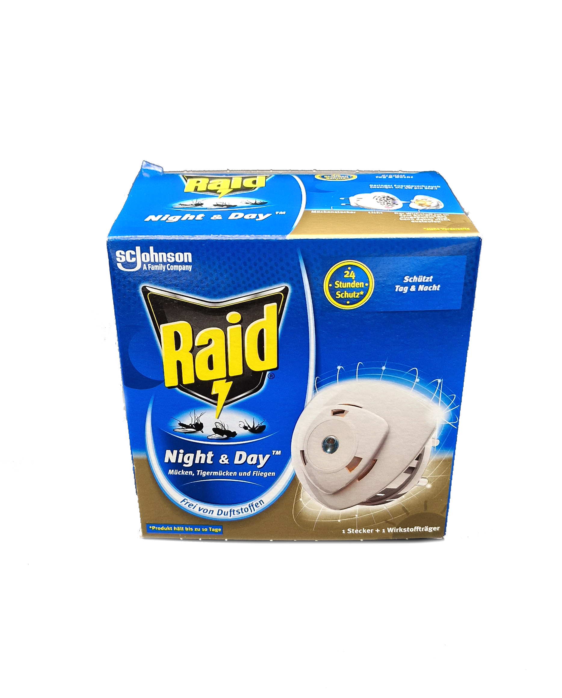 Raid Electric Diffuser Starter Tag&Nacht Anti Mosquitoes& Ameisen