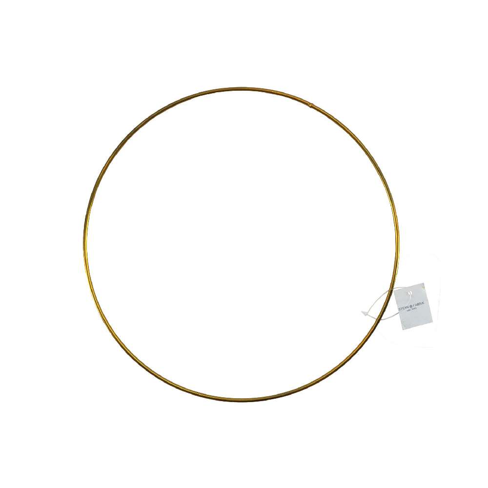 Dekoration Metall "Ring" 50cm, gold