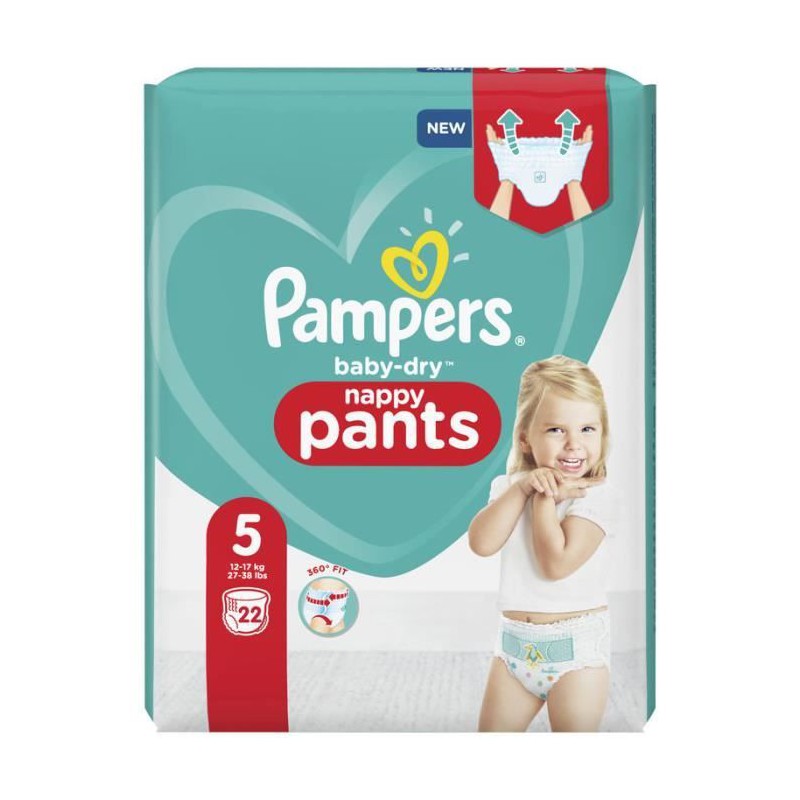 Pampers Pants Baby Dry 22Stück Größe 5(12-17kg)