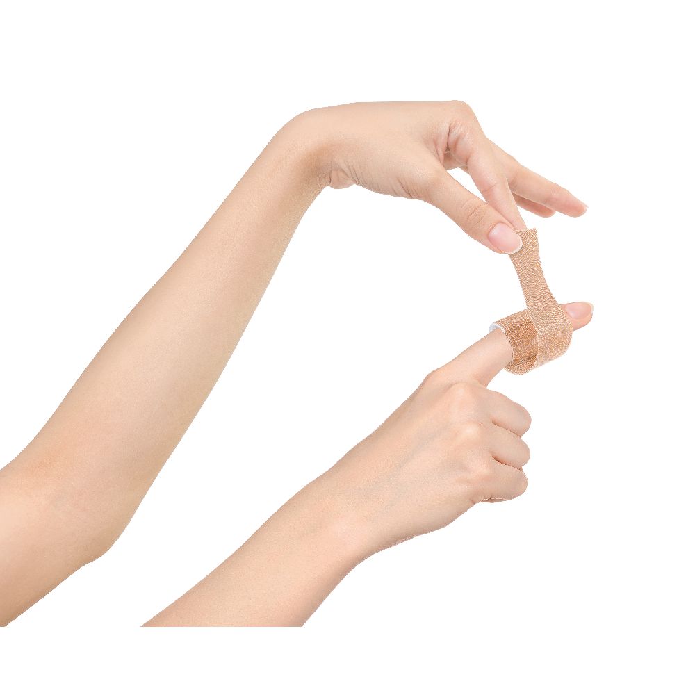 Lifemed Finger-Strips 12 cm x 2 cm hautfarben "Flexible", 10er.
