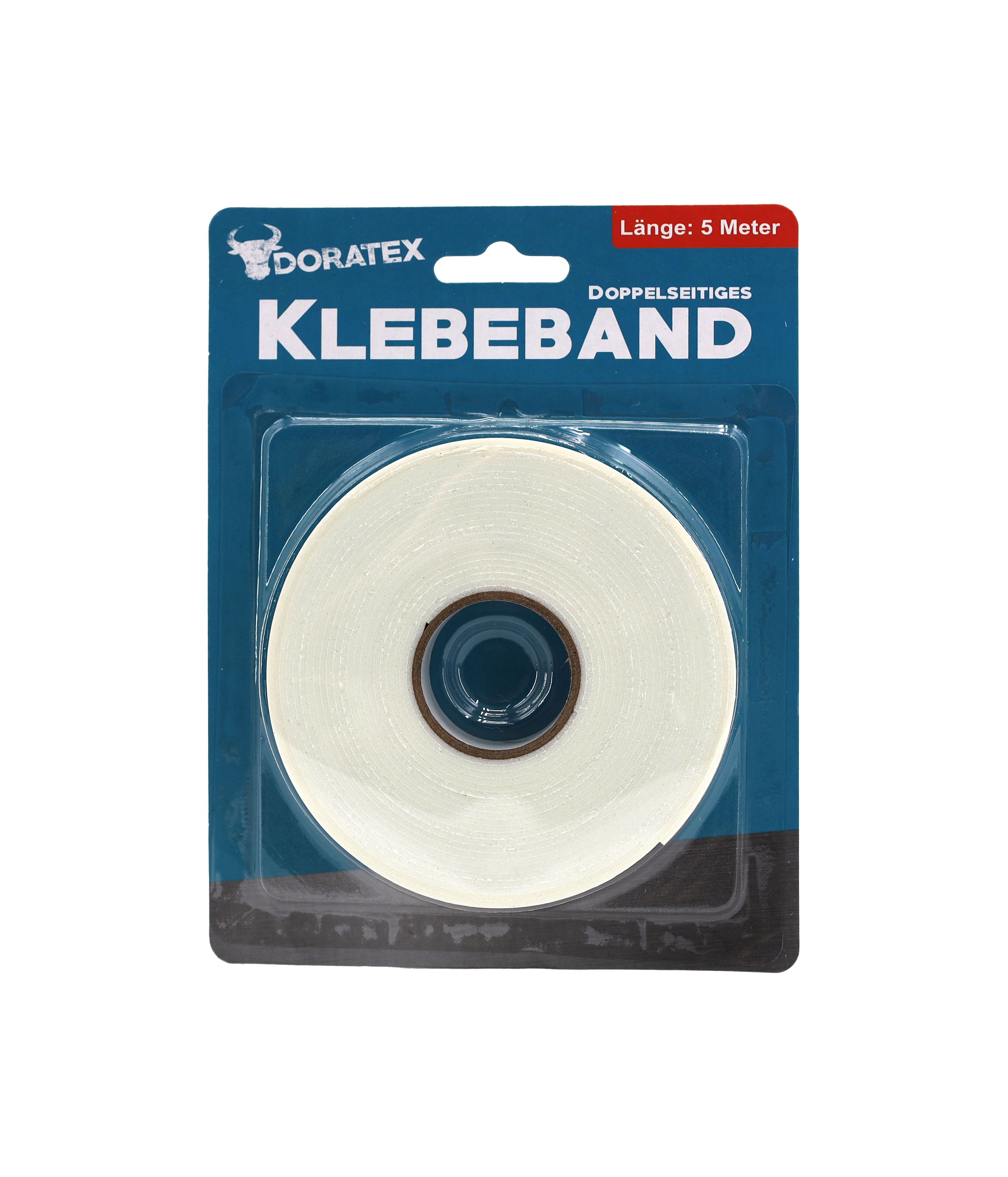 Doppelseitiges Klebeband, 5mx1,8mmx1,5mm weiß