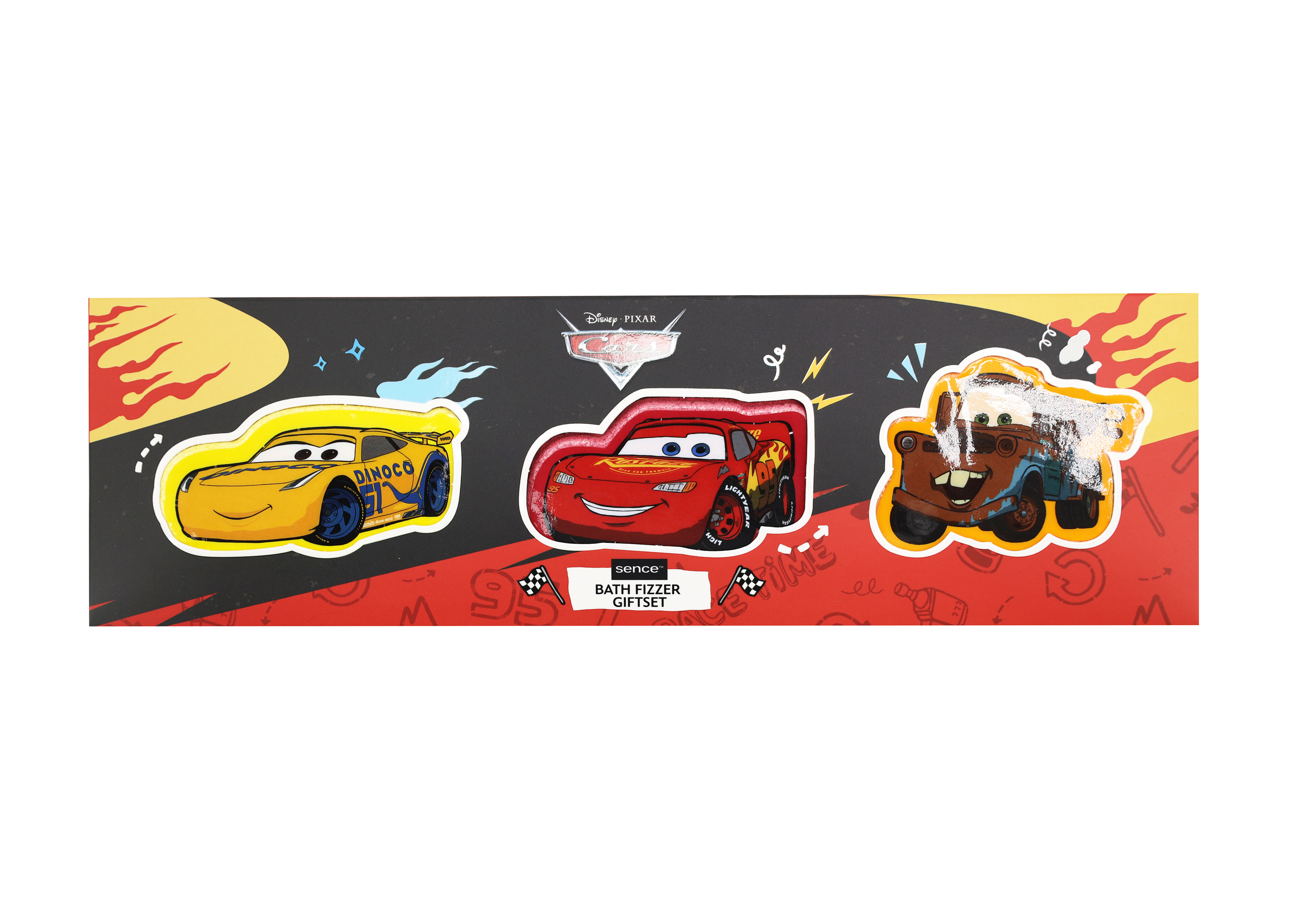 Disney Cars Geschenk-Set 3tlg. Badetablette 60g Winner's Circle